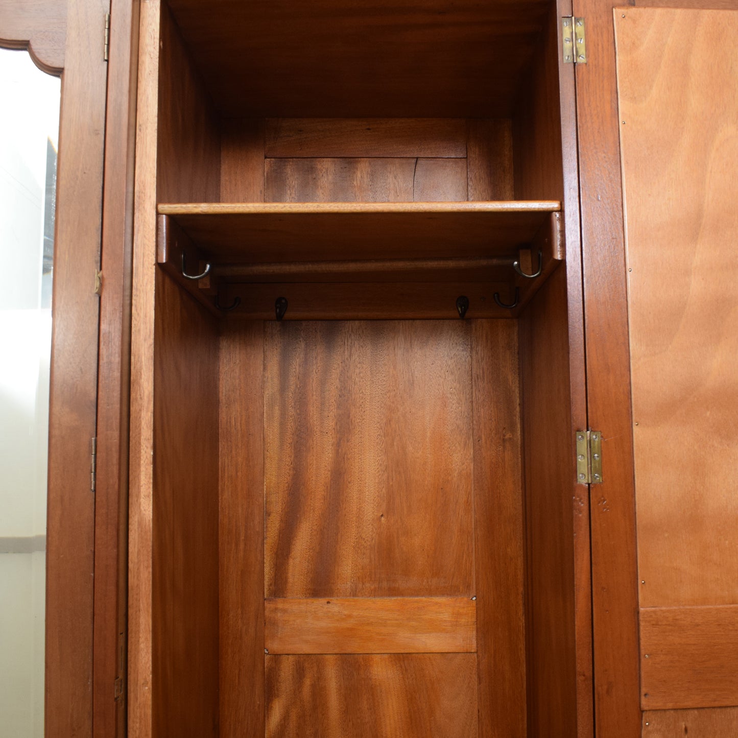 Mahogany Triple Wardrobe