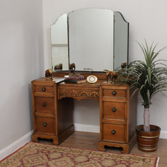 Restored Oak Dressing Table