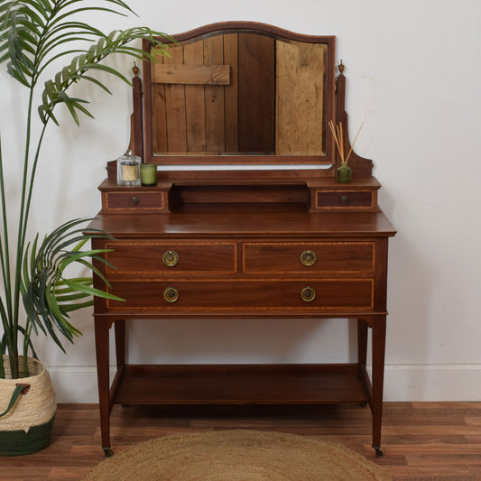 Inlaid Mahogany Dressing Table