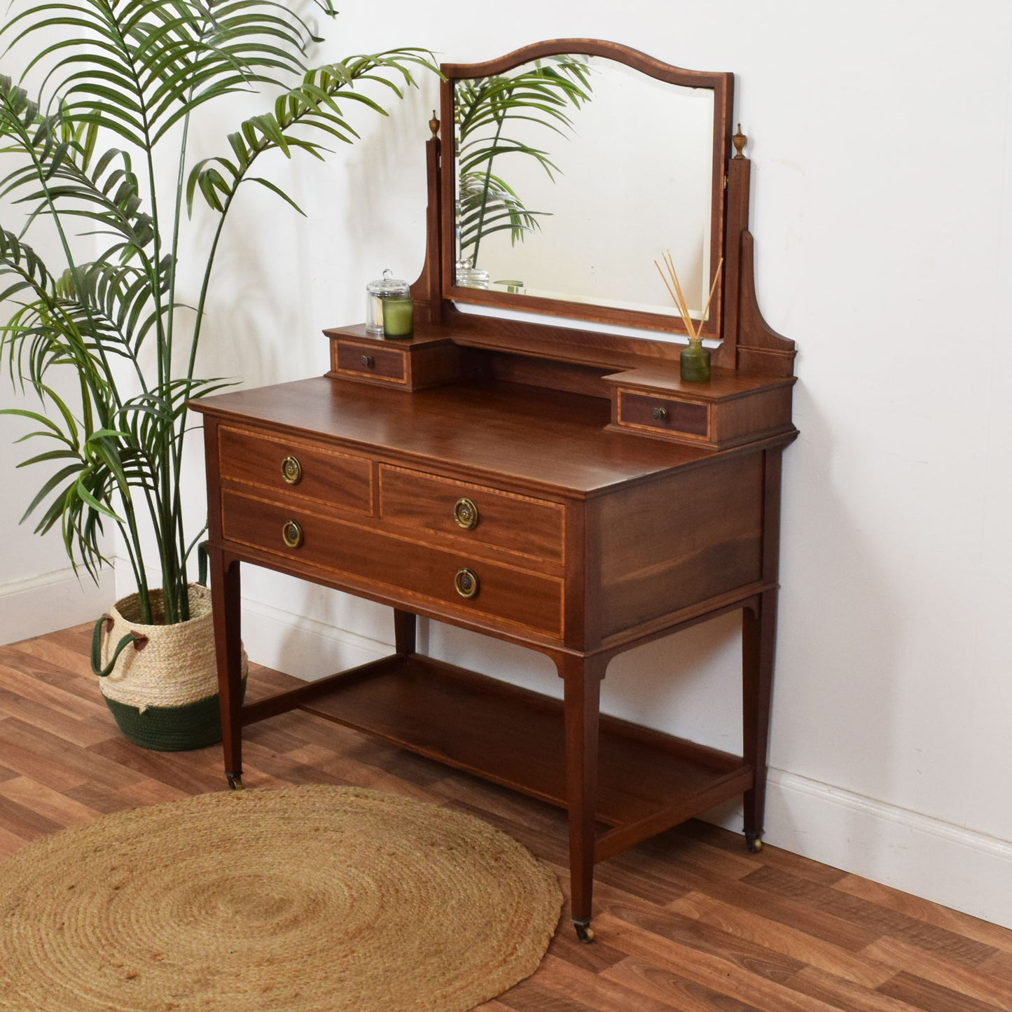 Inlaid Mahogany Dressing Table