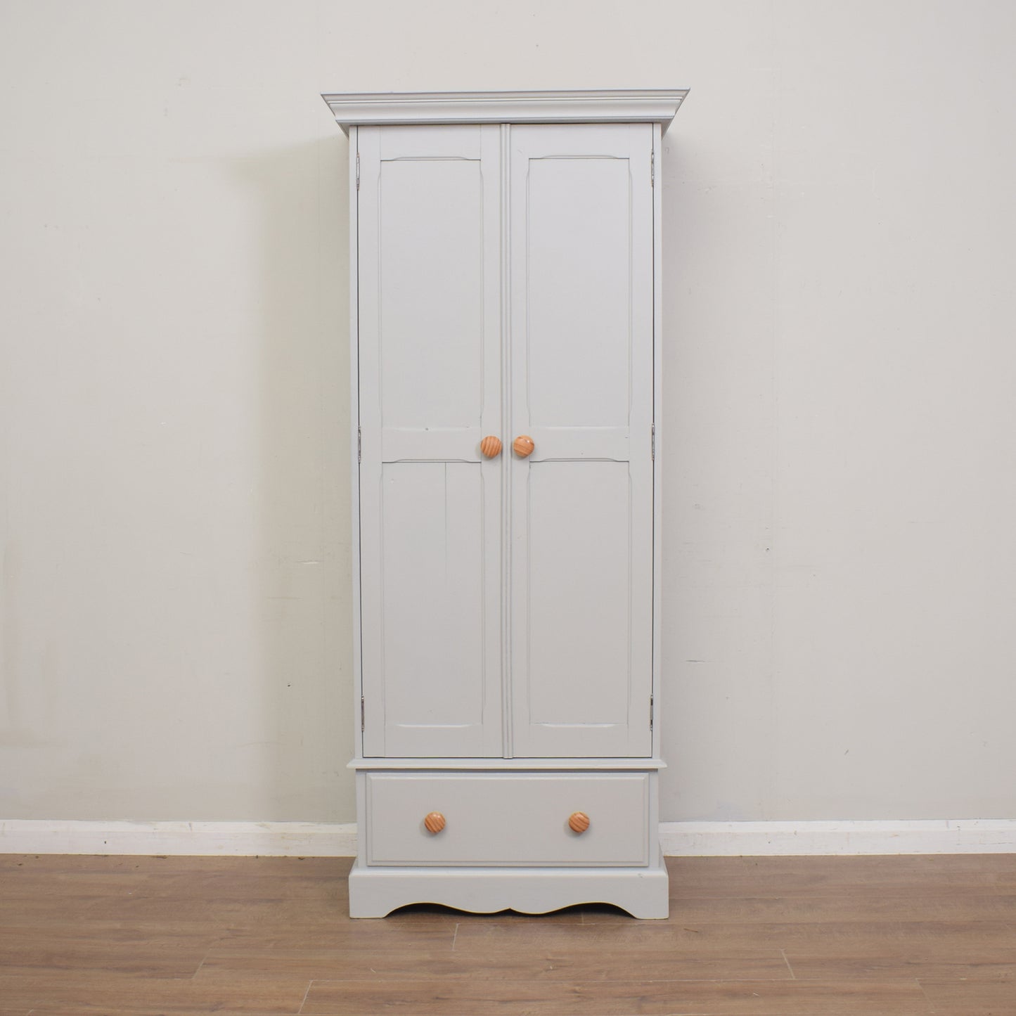 Painted Pine Double Wardrobe