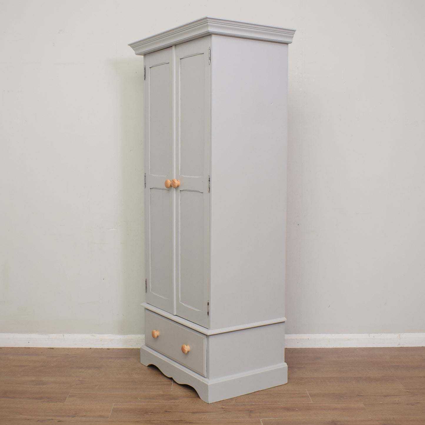 Painted Pine Double Wardrobe