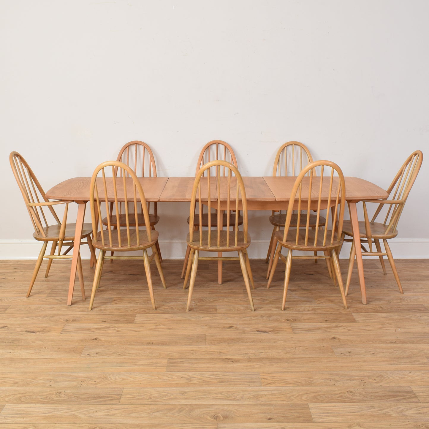 Ercol Table And Eight Chairs