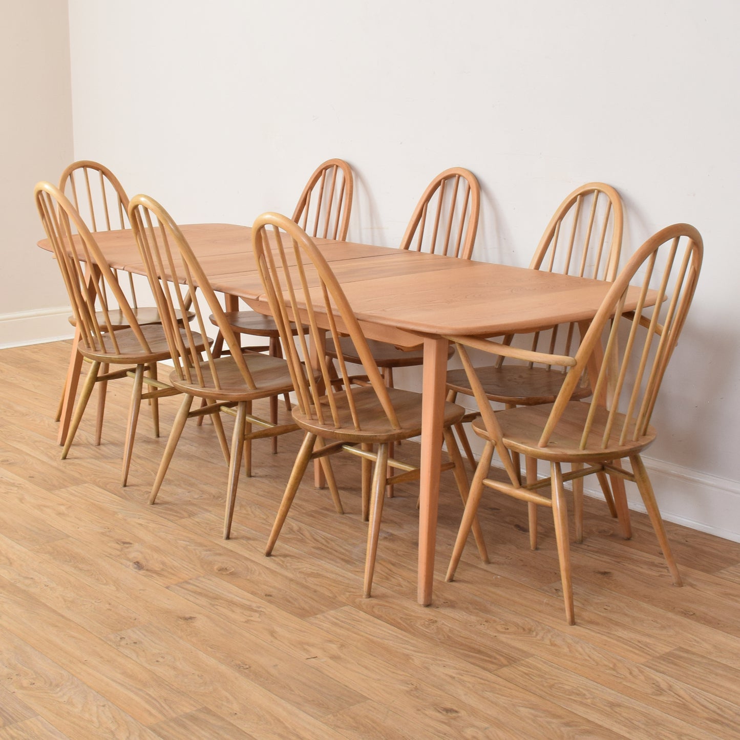 Ercol Table And Eight Chairs