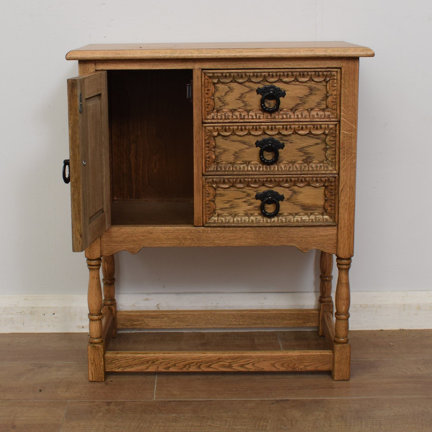 Restored Oak Side Cabinet