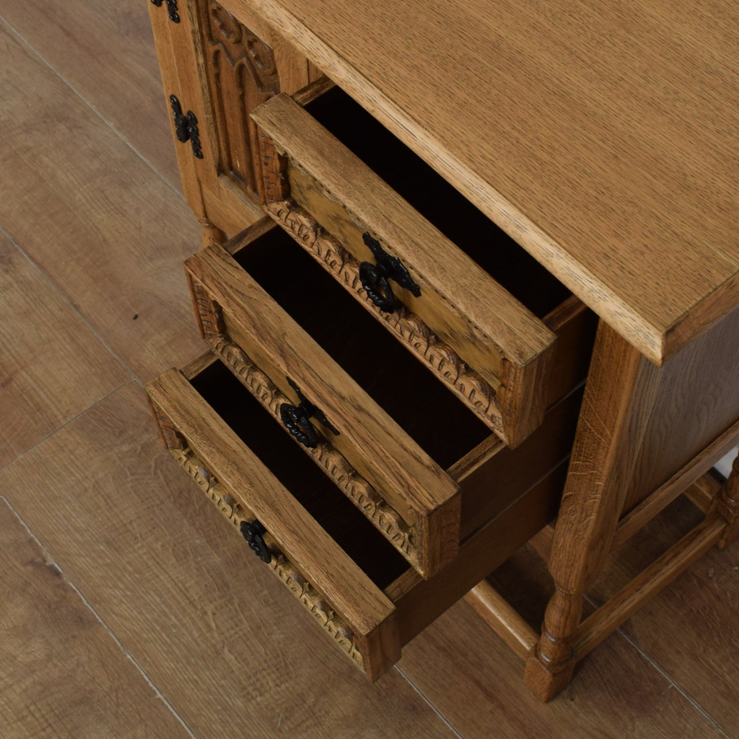 Restored Oak Side Cabinet