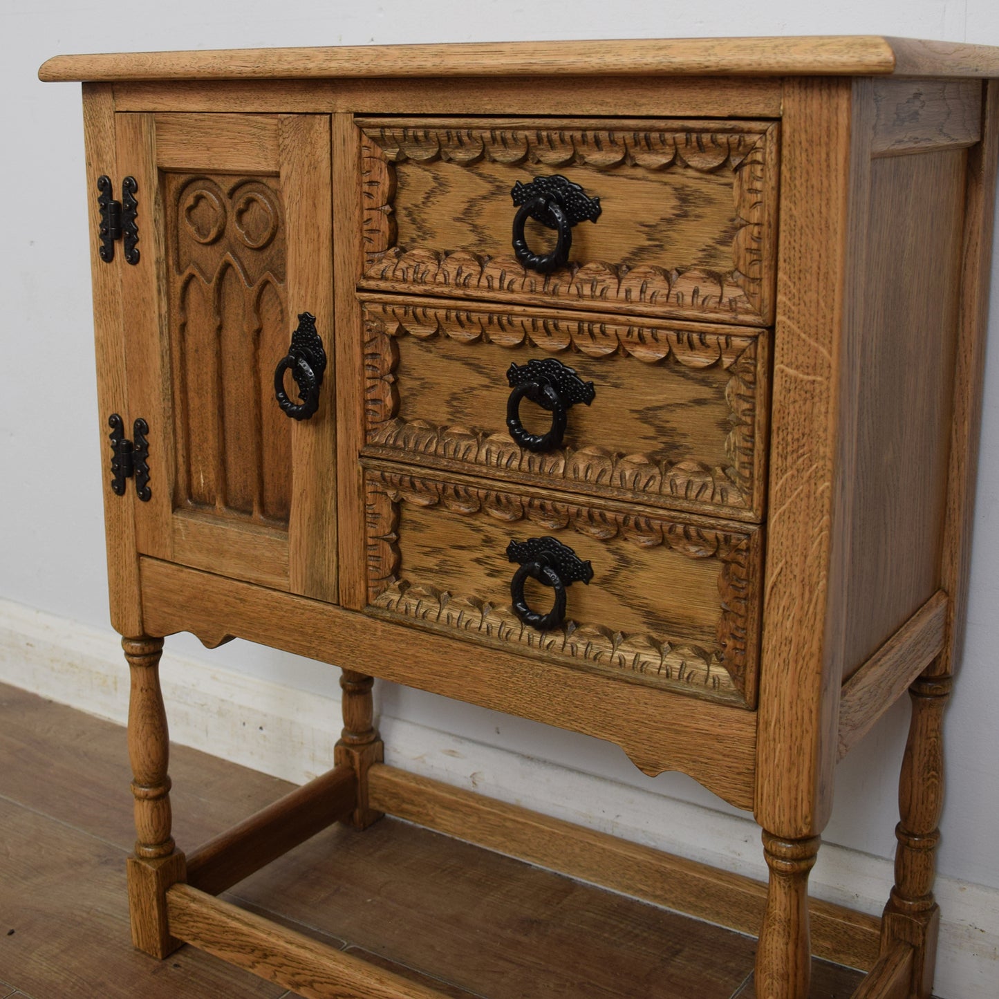 Restored Oak Side Cabinet