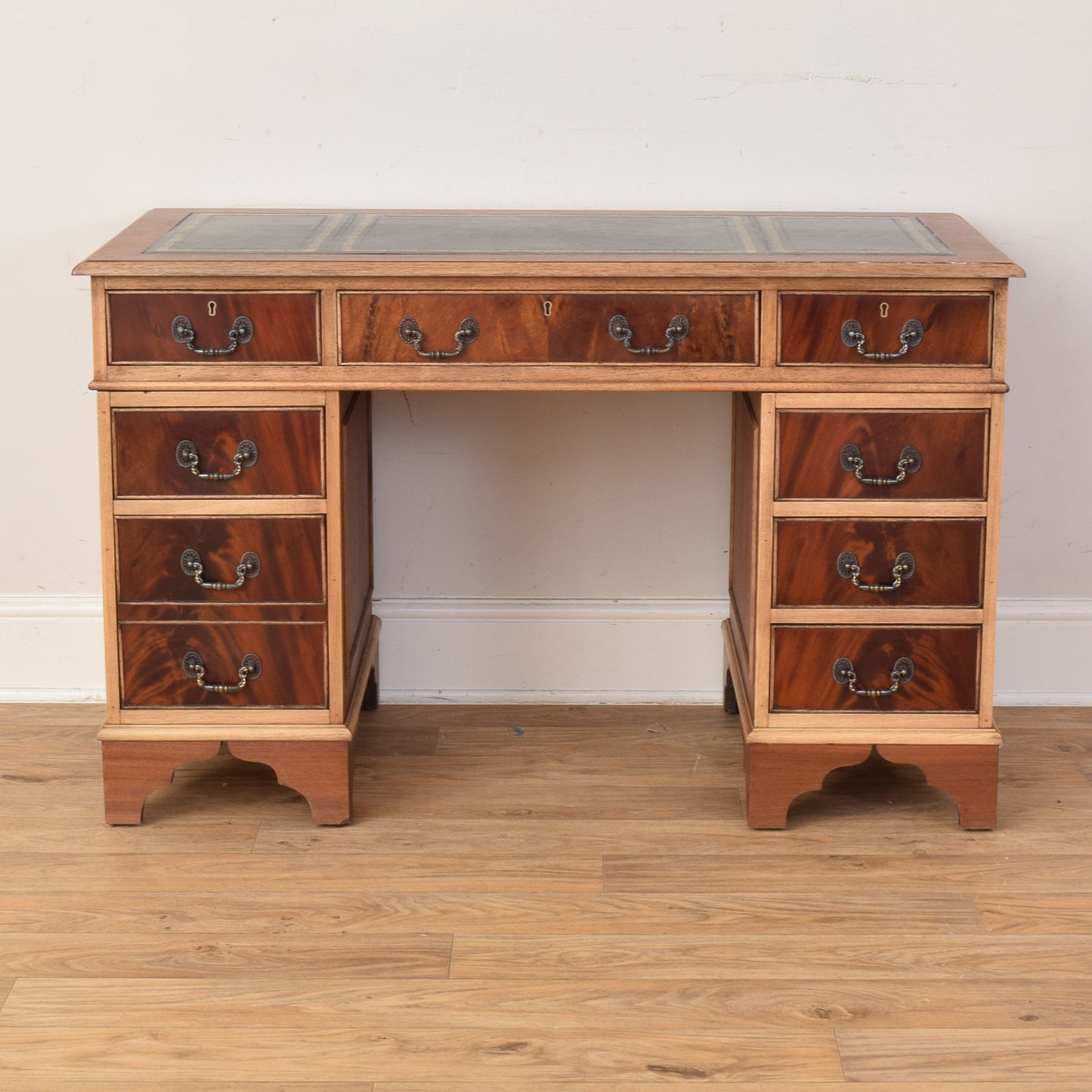Leather Top Pedestal Desk