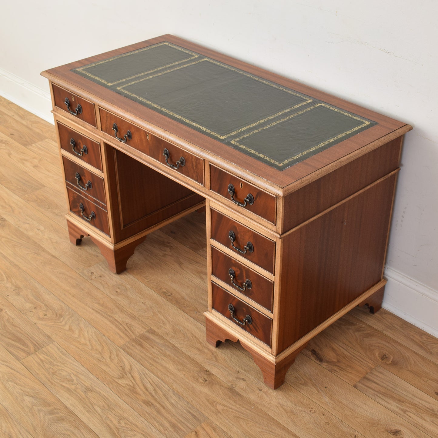 Leather Top Pedestal Desk