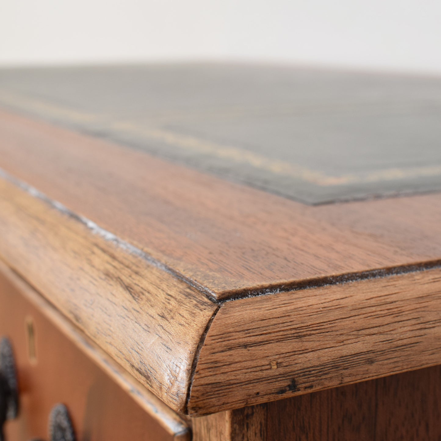 Leather Top Pedestal Desk