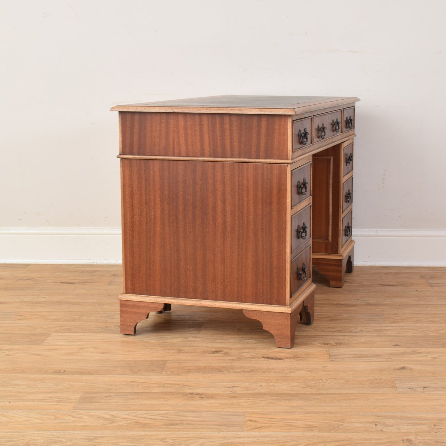 Leather Top Pedestal Desk