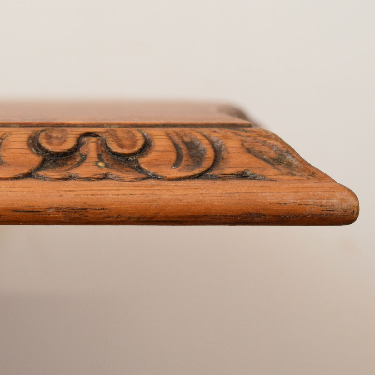 Walnut Drawer Leaf Table and Six Chairs