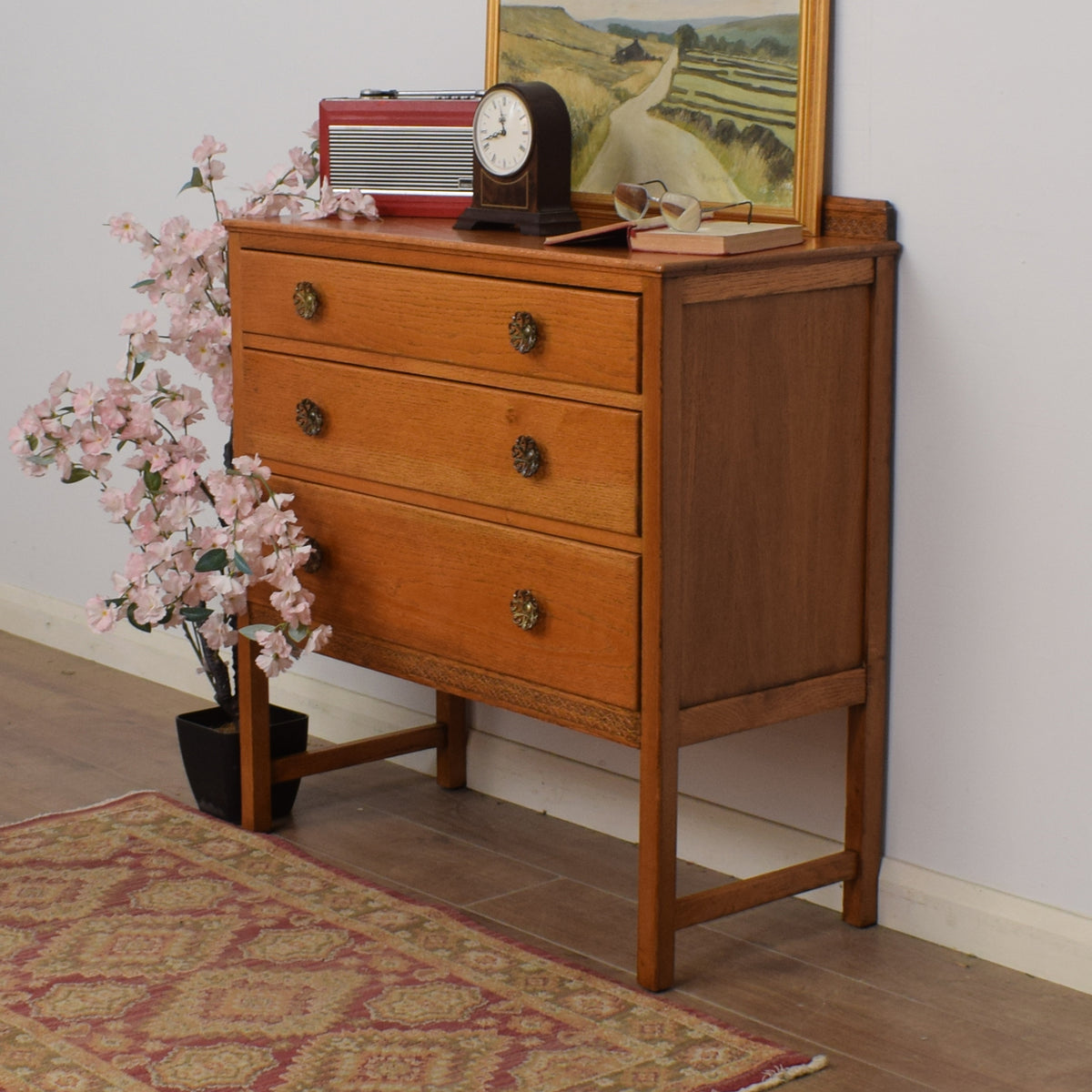Restored Oak Chest of Drawers