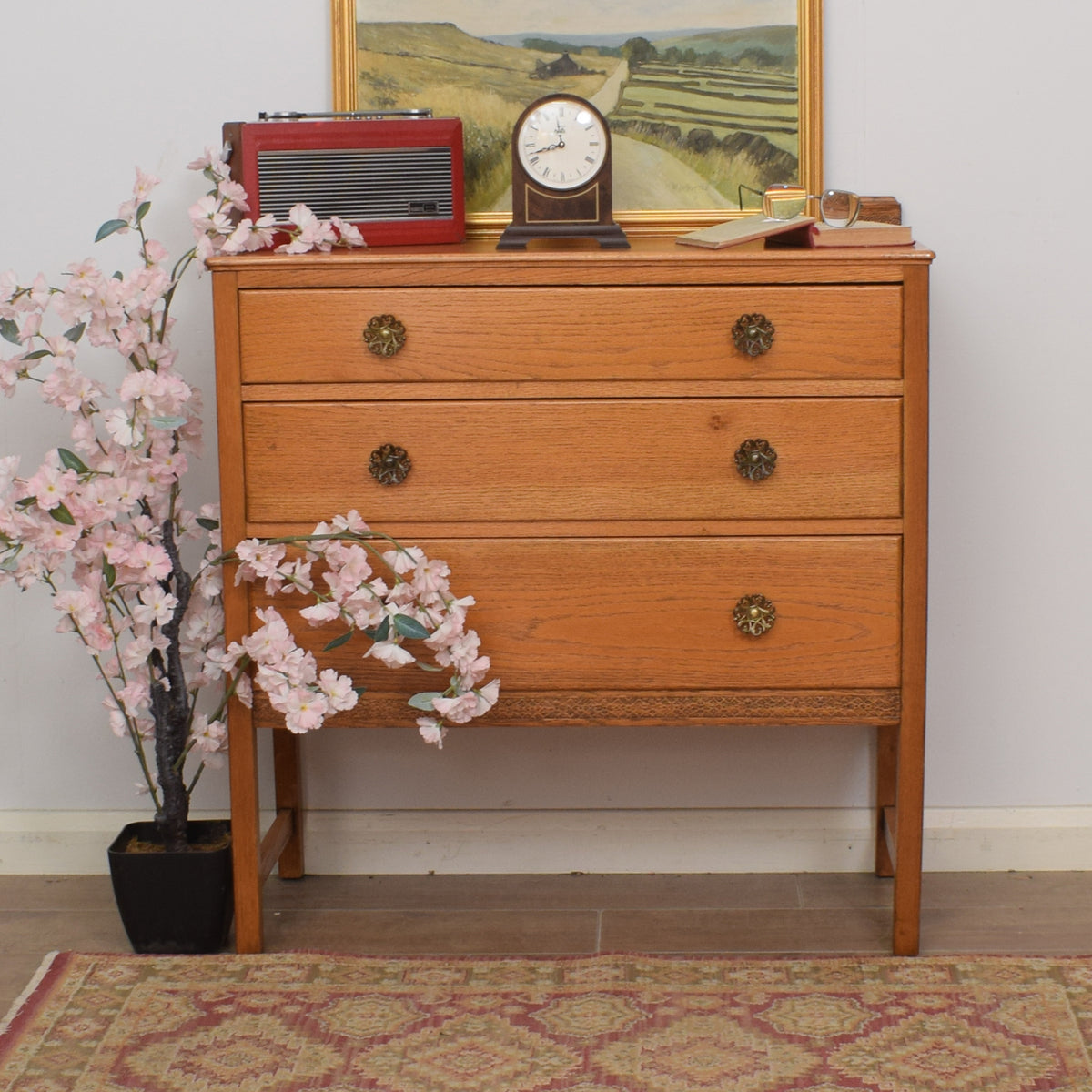 Restored Oak Chest of Drawers
