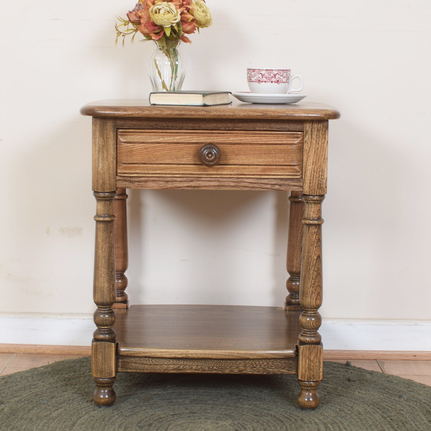 Ercol Side Table With Drawer