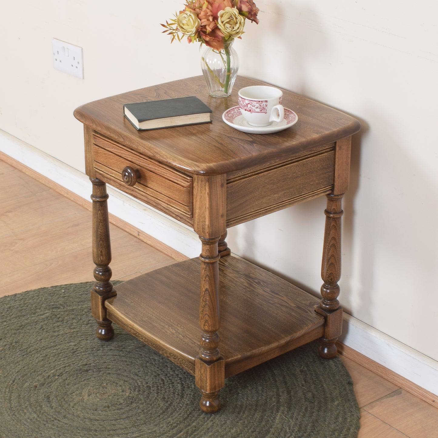 Ercol Side Table With Drawer