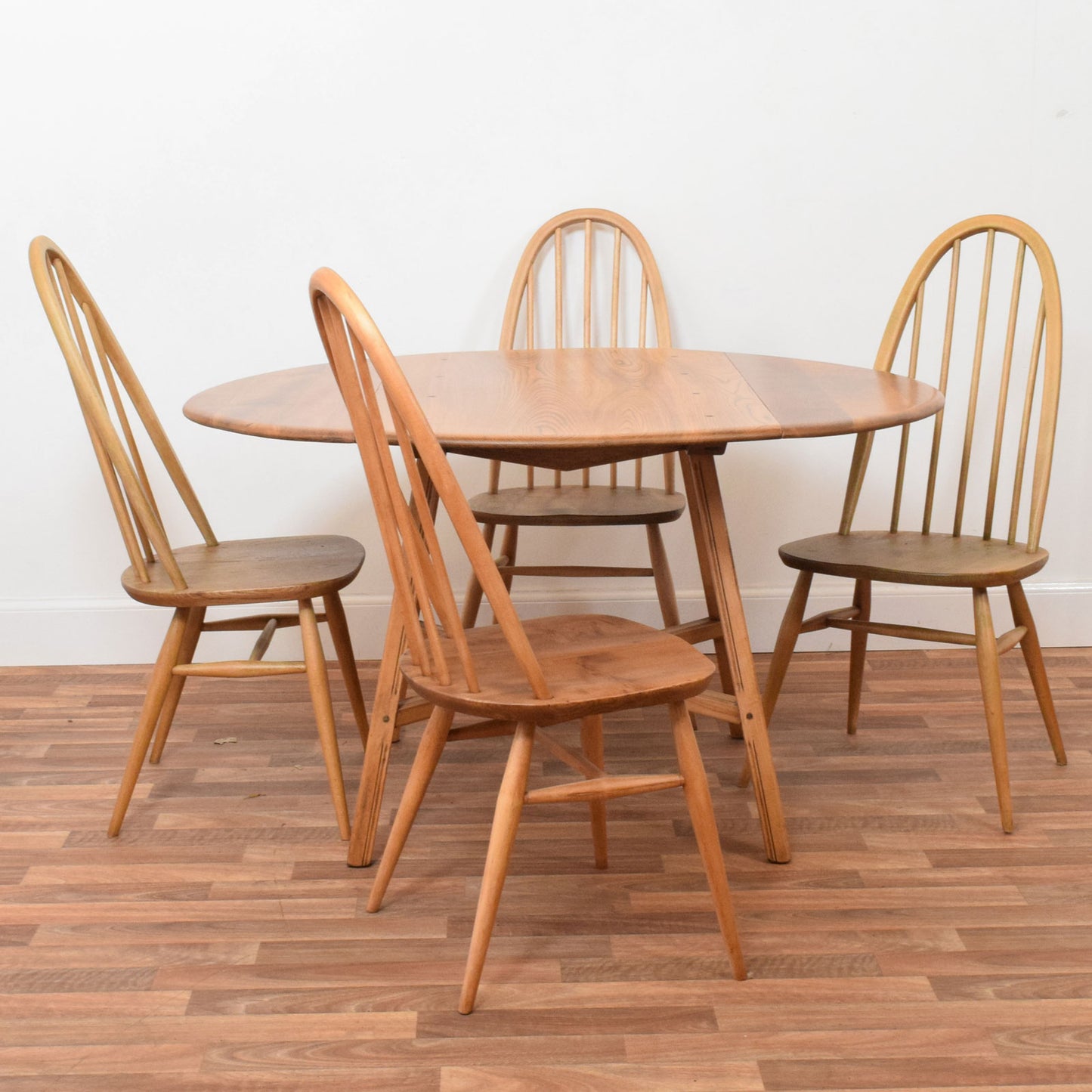 Ercol Drop Leaf Table and Four Chairs