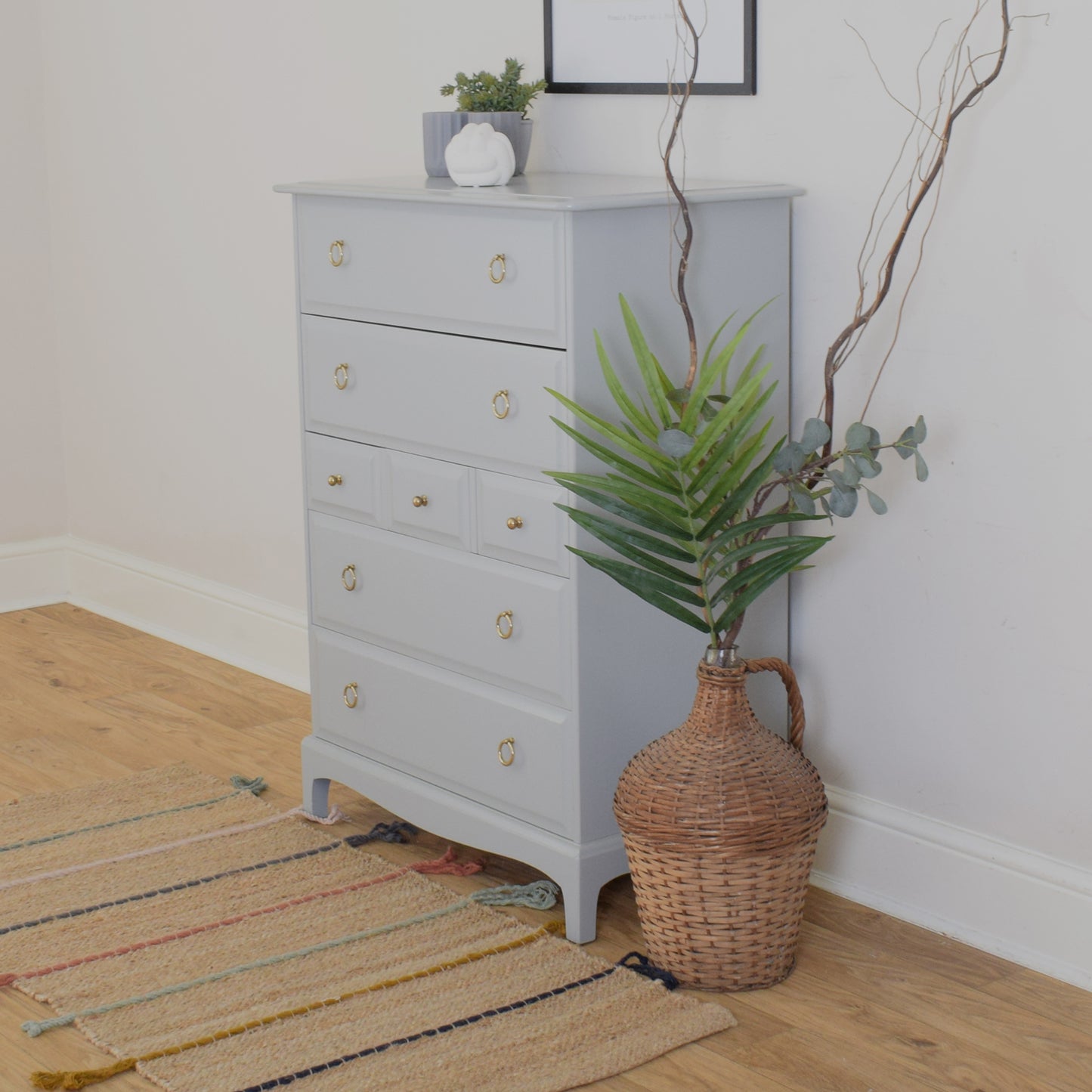 Painted Stag Chest of Drawers