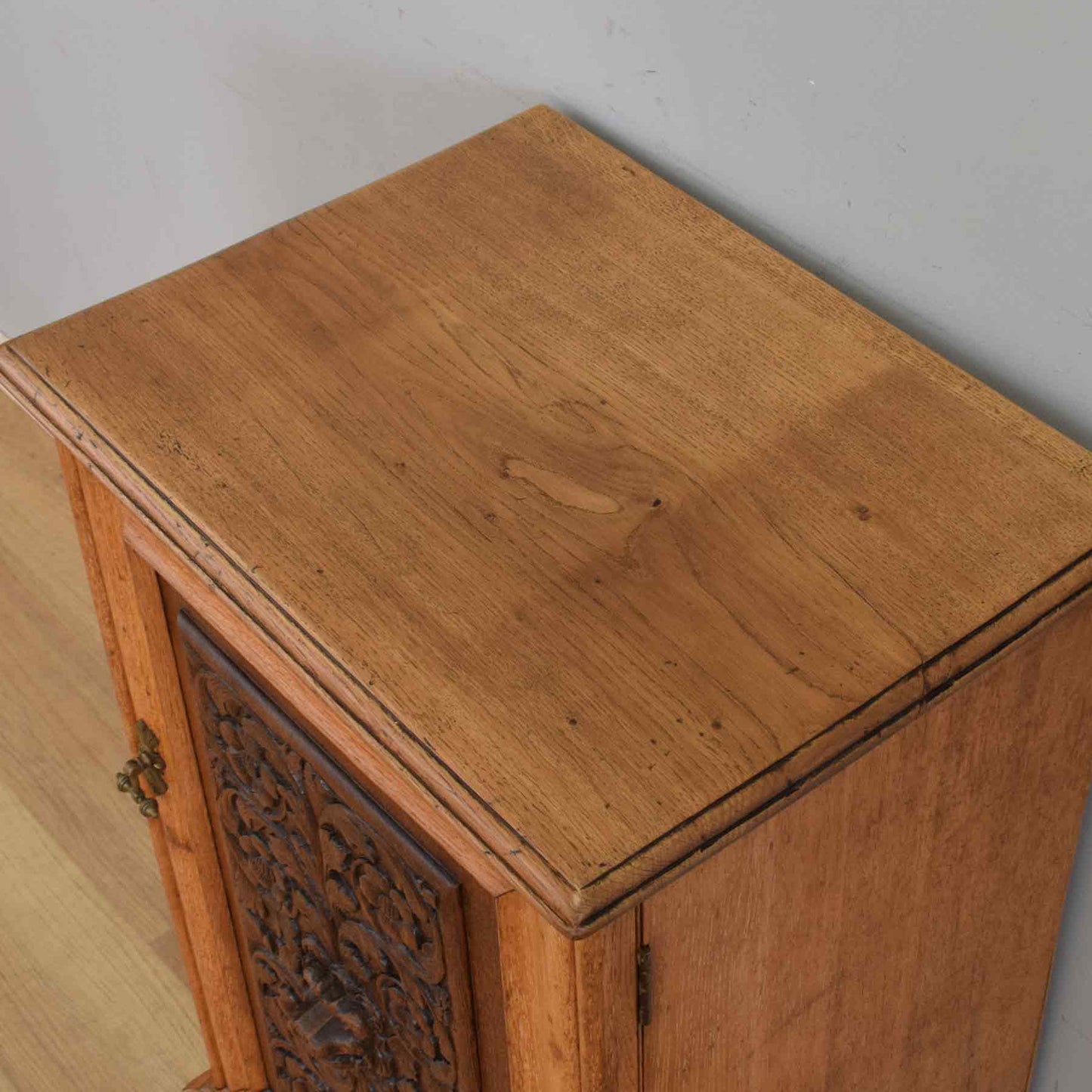 'Green Man' Oak Cabinet