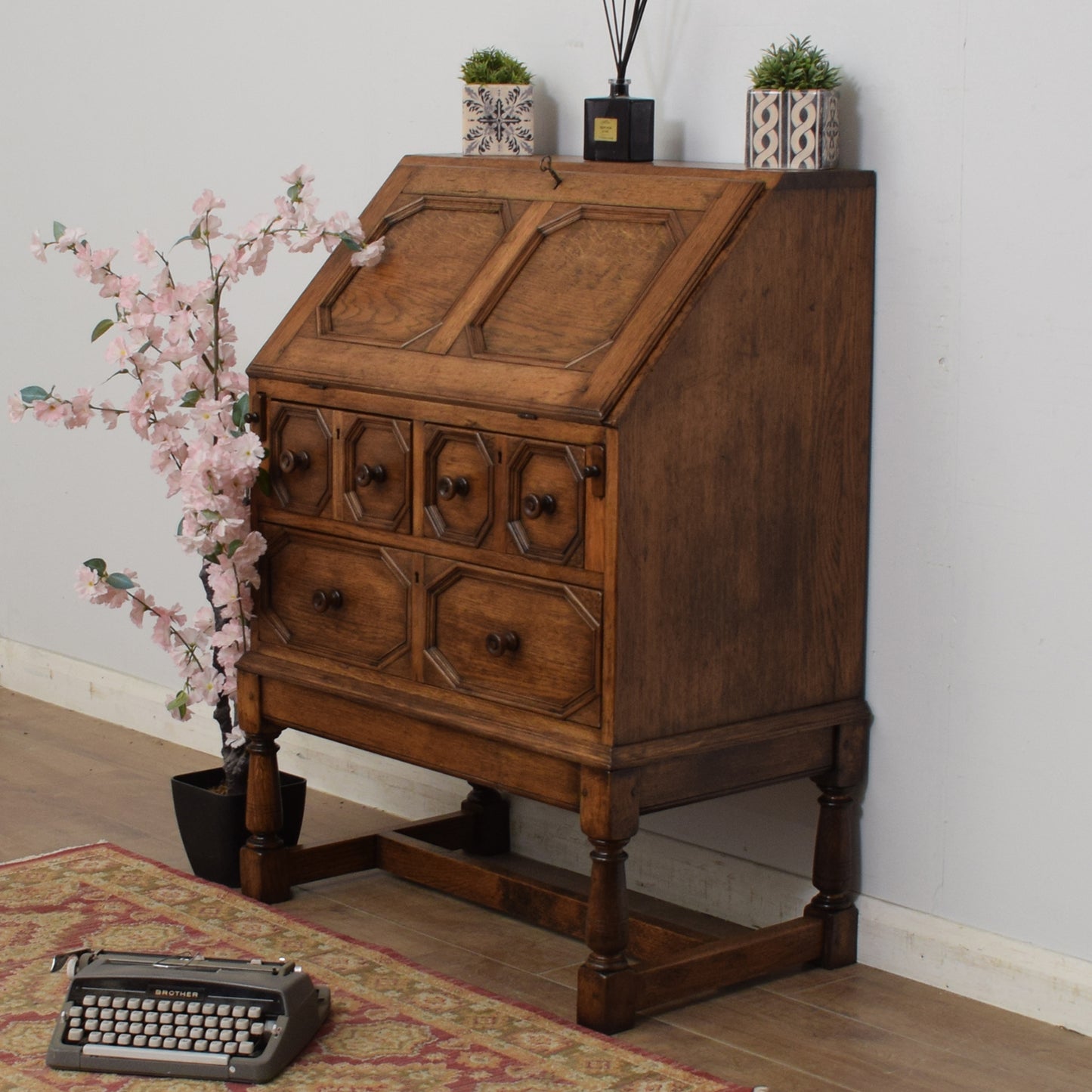 Vintage Oak Bureau