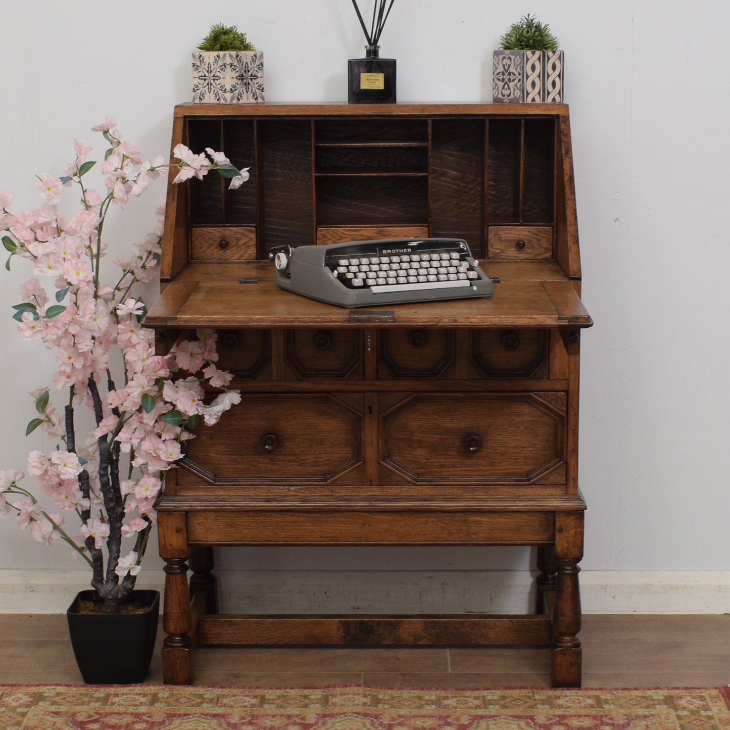Vintage Oak Bureau