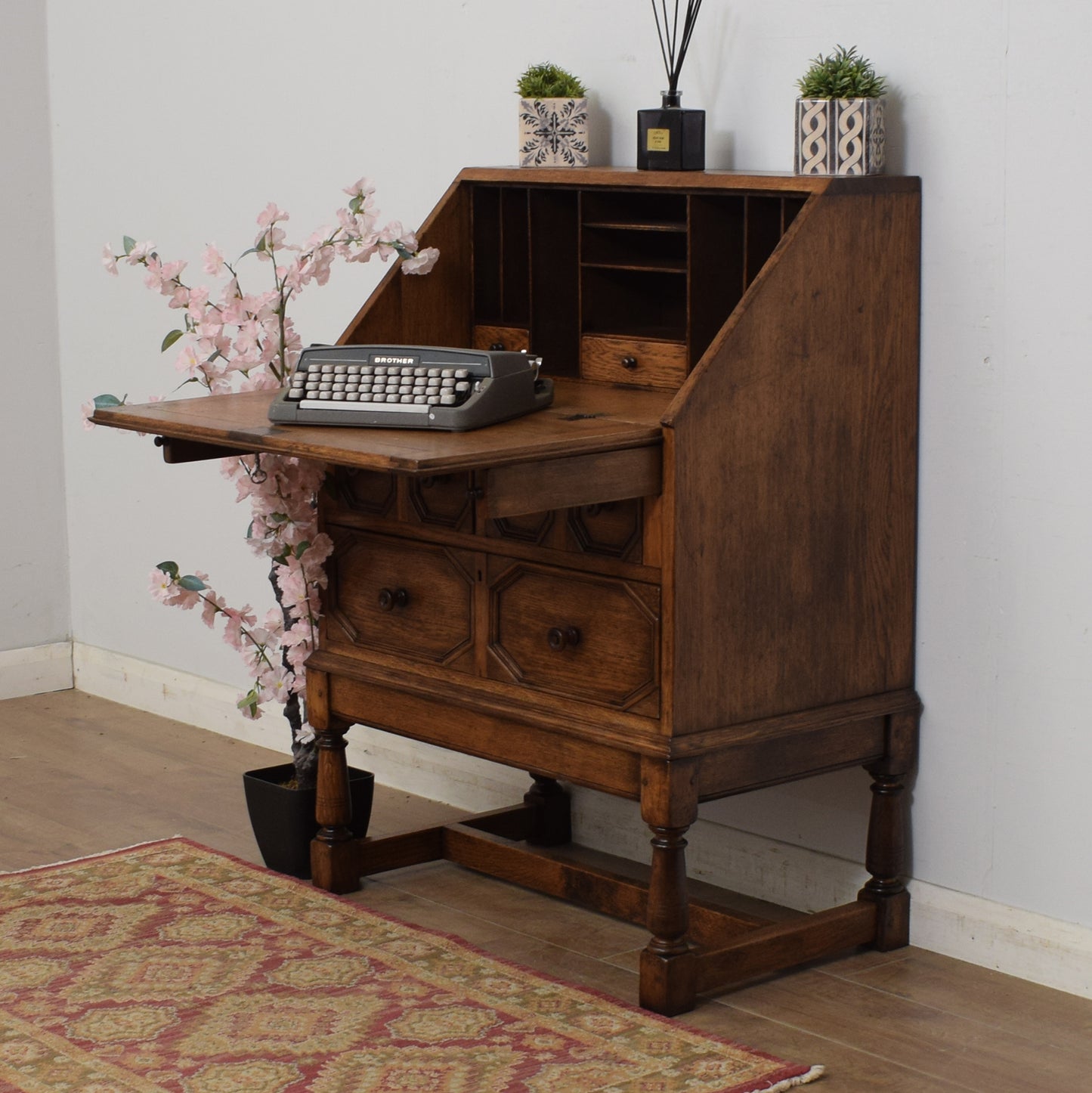 Vintage Oak Bureau