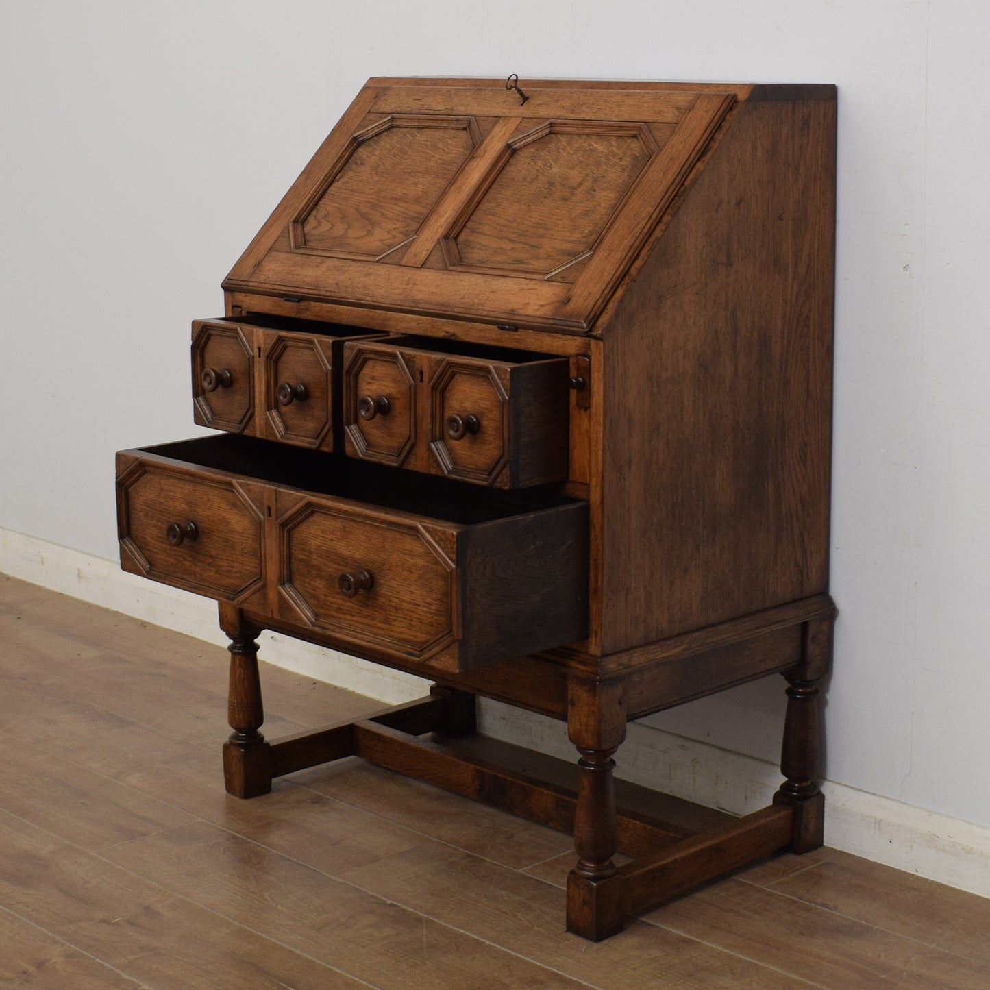 Vintage Oak Bureau