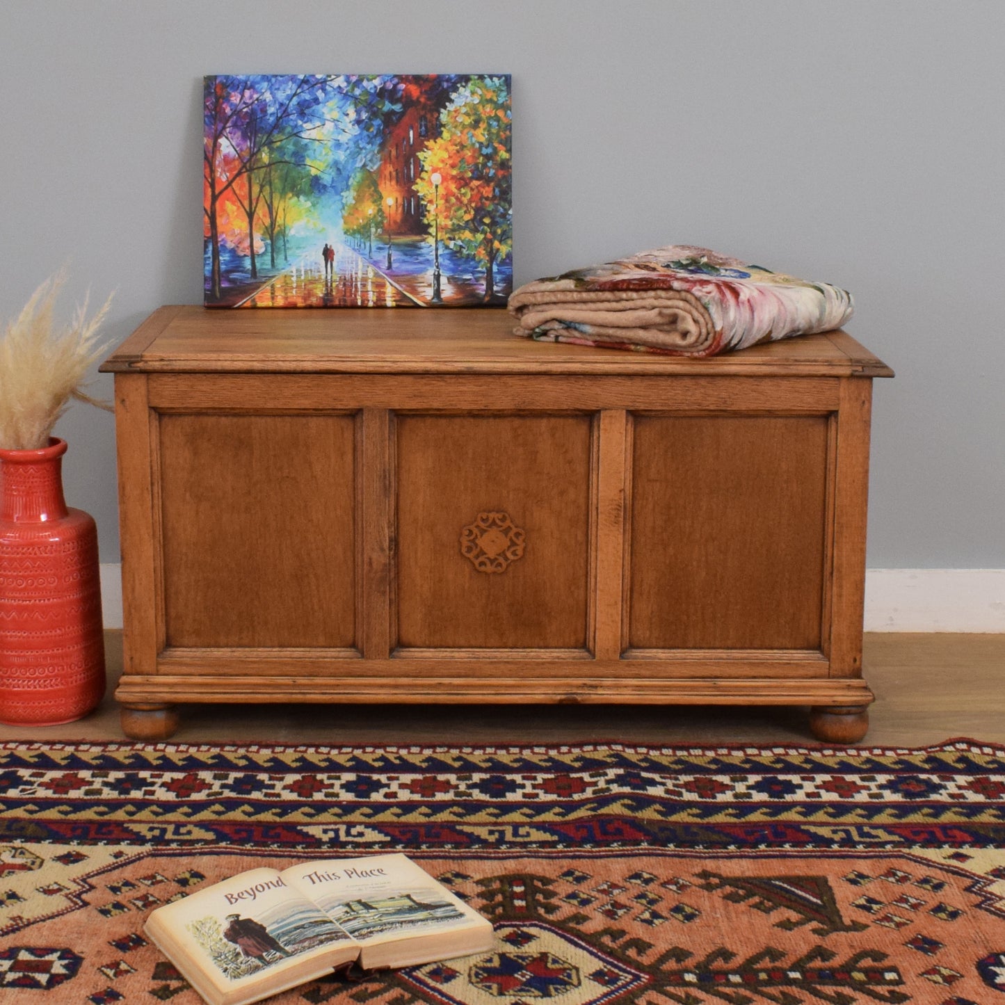 Oak Blanket Box