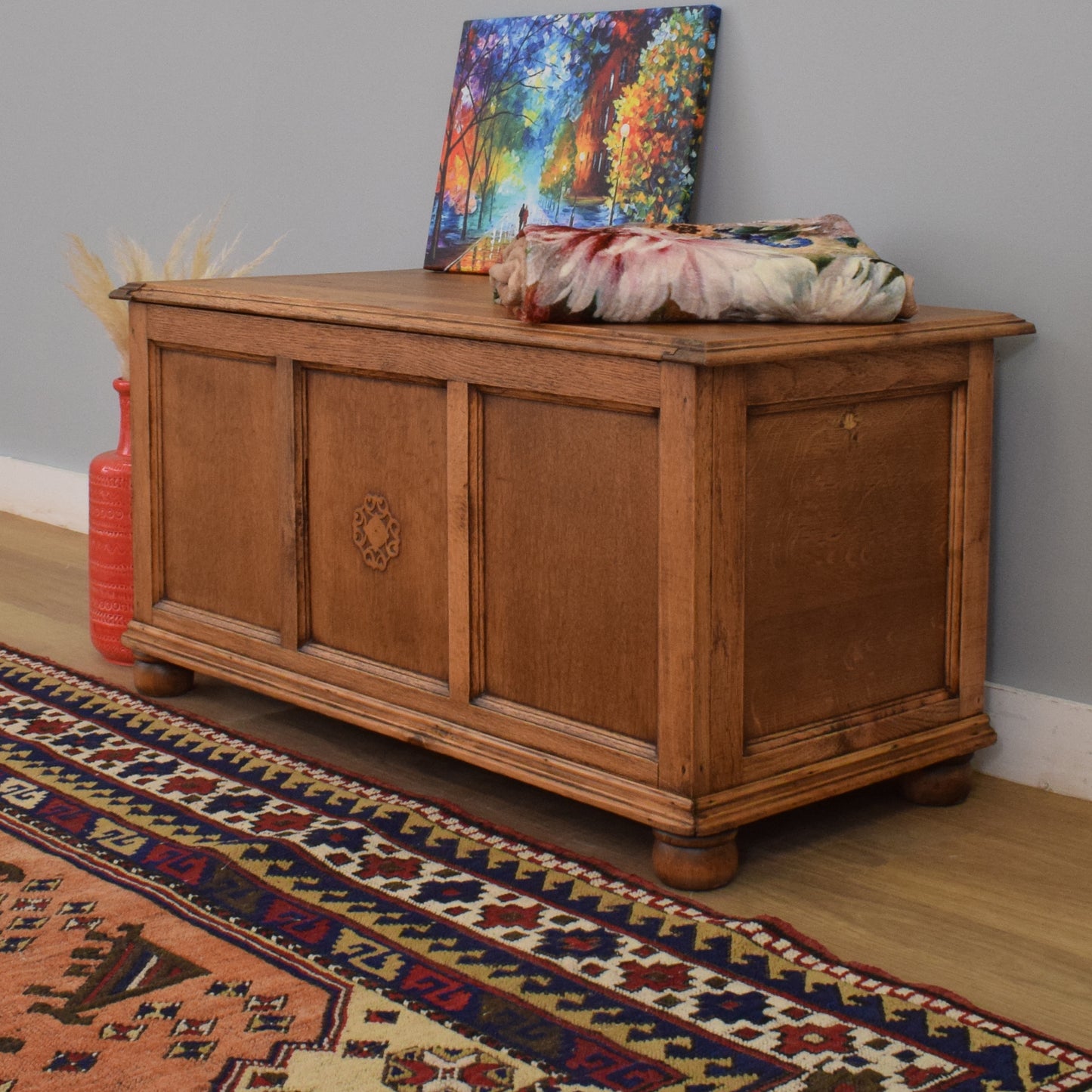 Oak Blanket Box