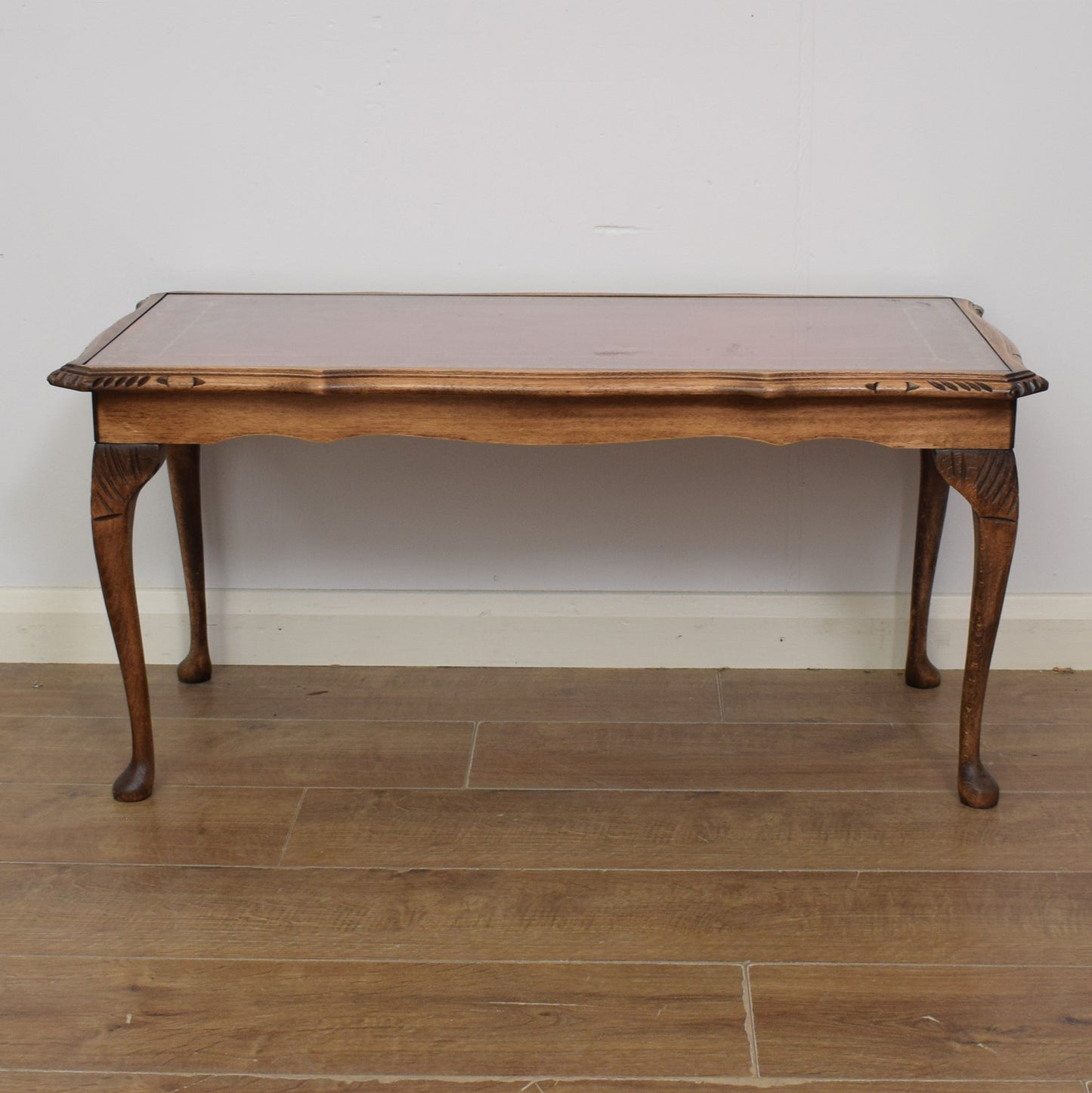 Leather Top Coffee Table