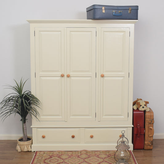 Painted Pine Triple Wardrobe