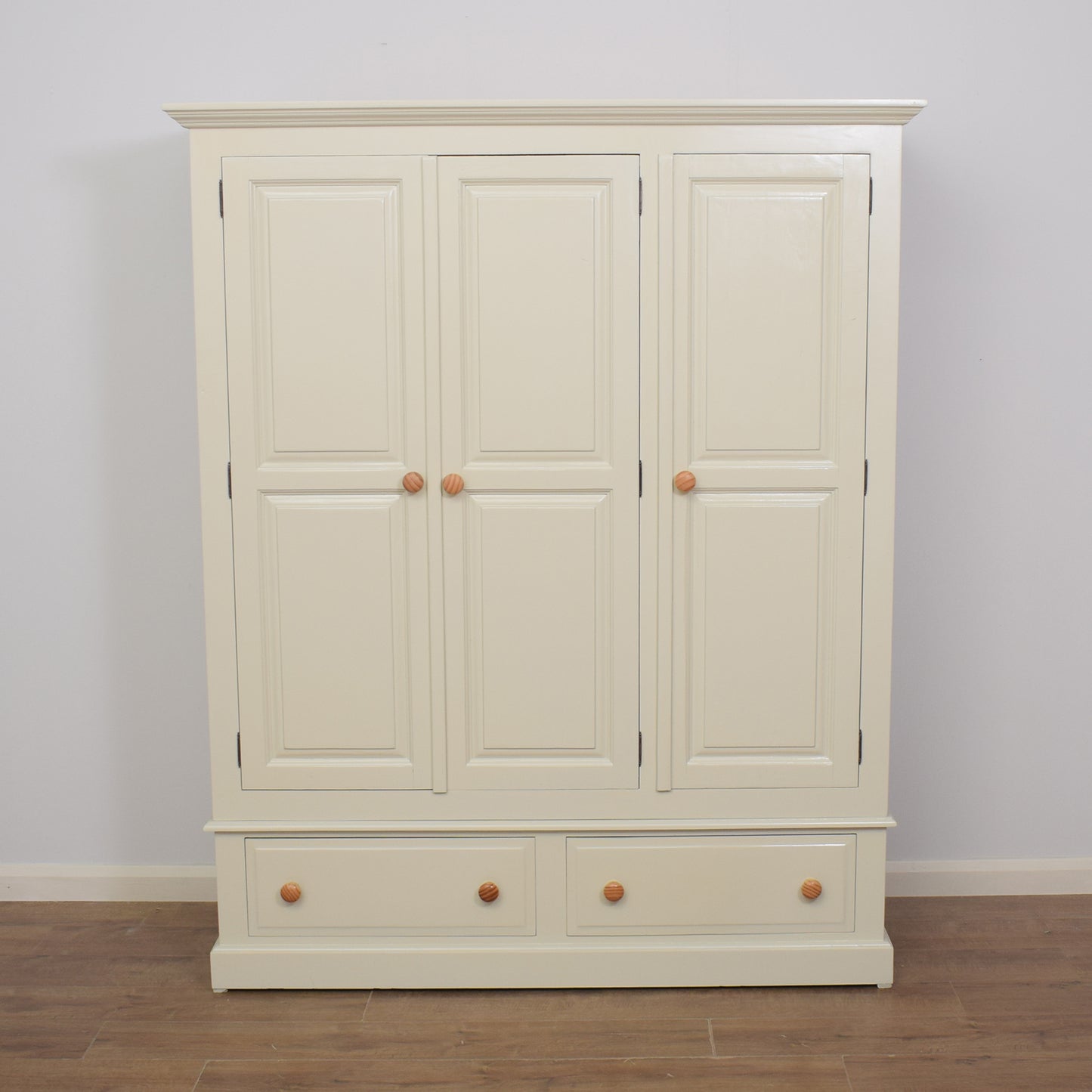 Painted Pine Triple Wardrobe