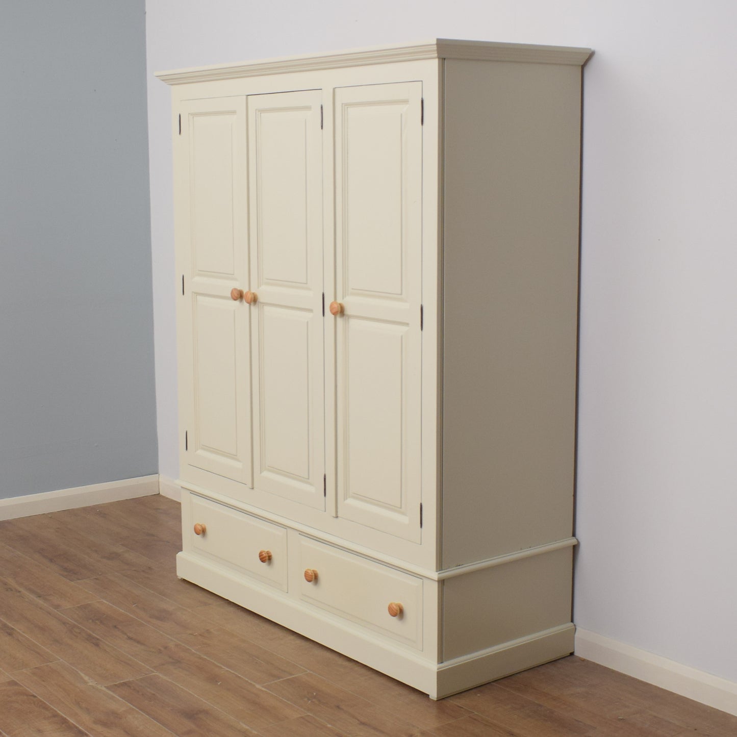 Painted Pine Triple Wardrobe