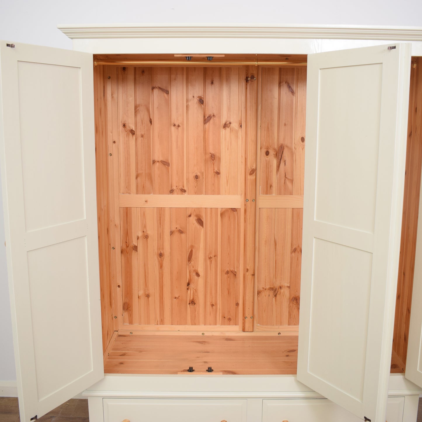 Painted Pine Triple Wardrobe