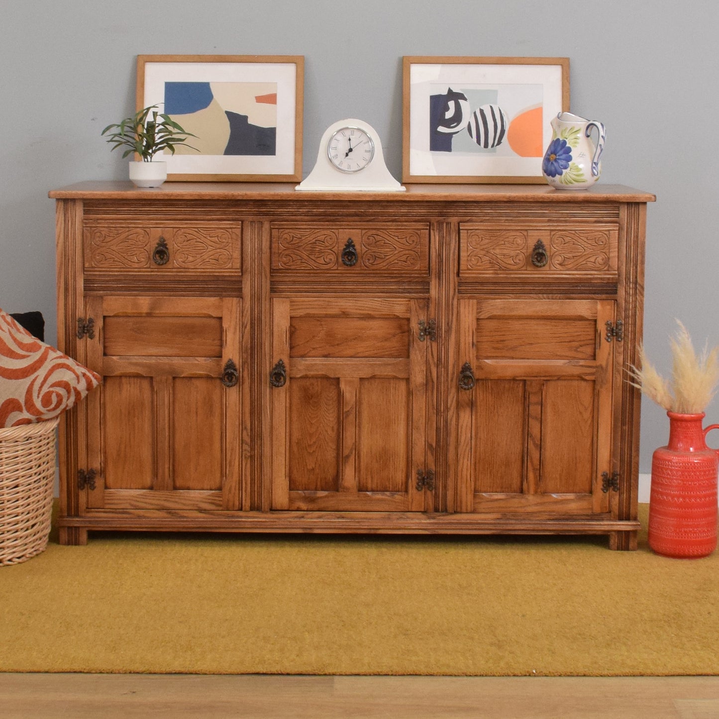 Refinished Oak Sideboard