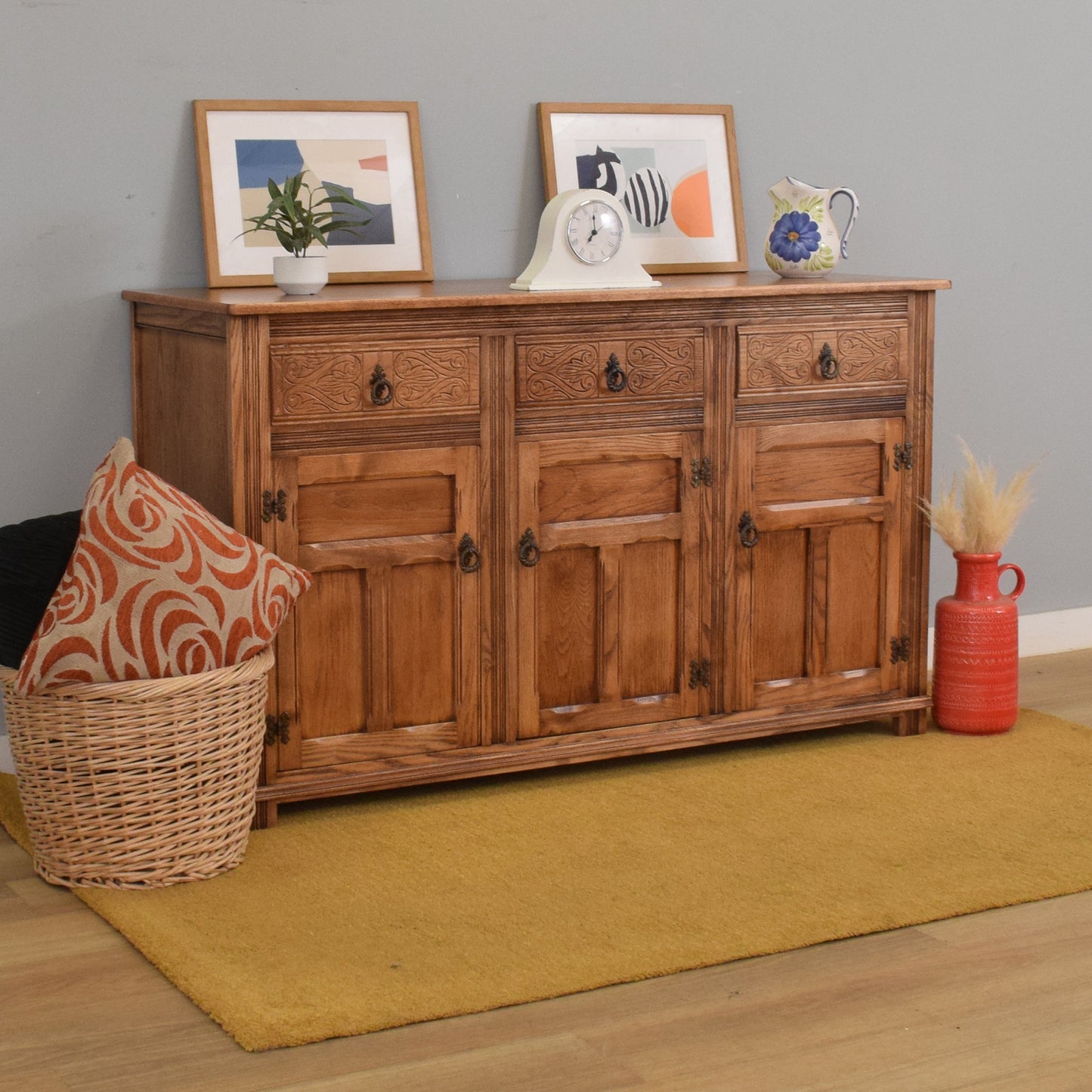 Refinished Oak Sideboard