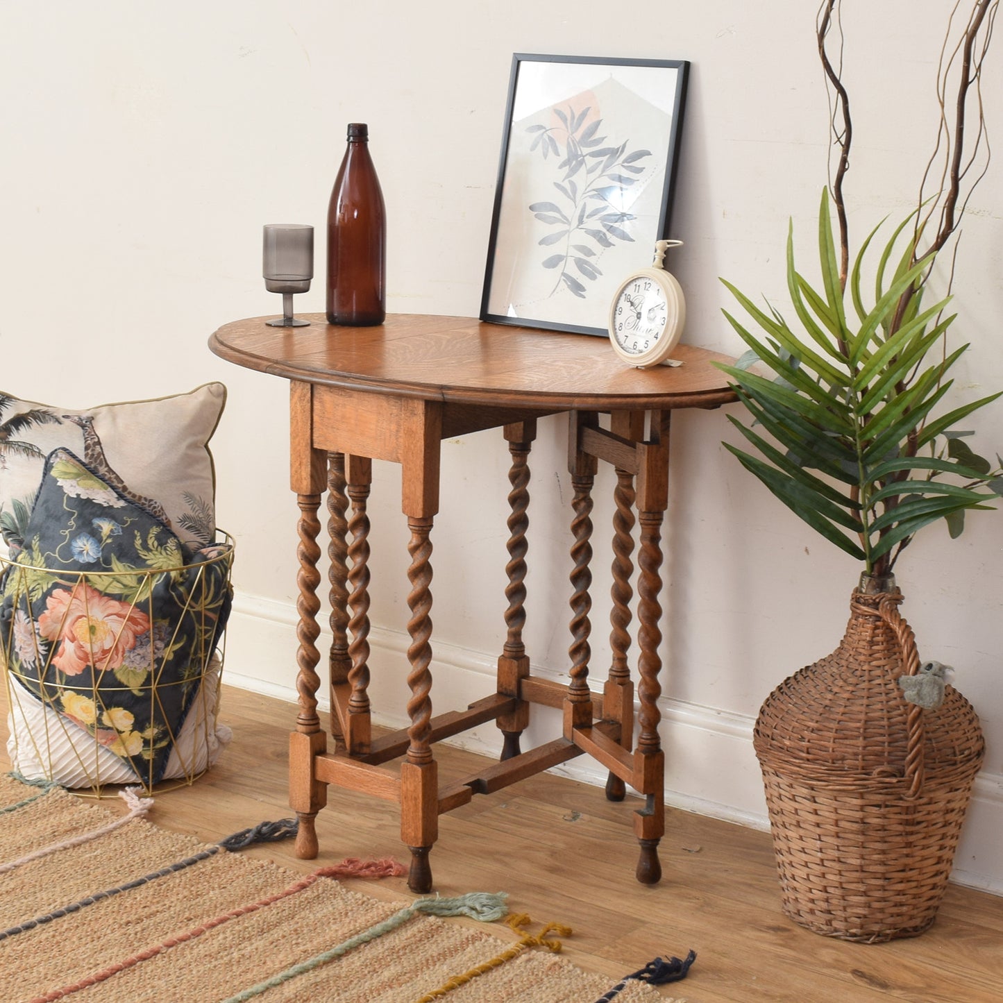 Oak Drop Leaf Table