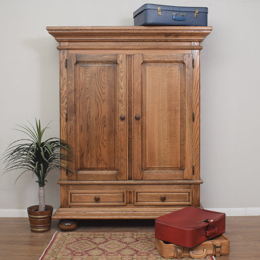 Large Restored Oak Storage Cupboard