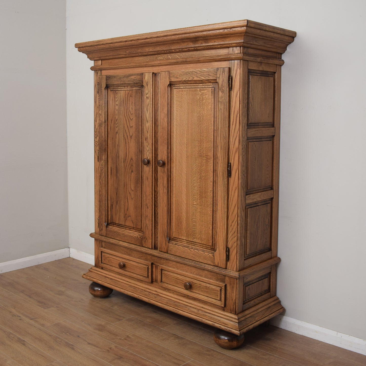 Large Restored Oak Storage Cupboard