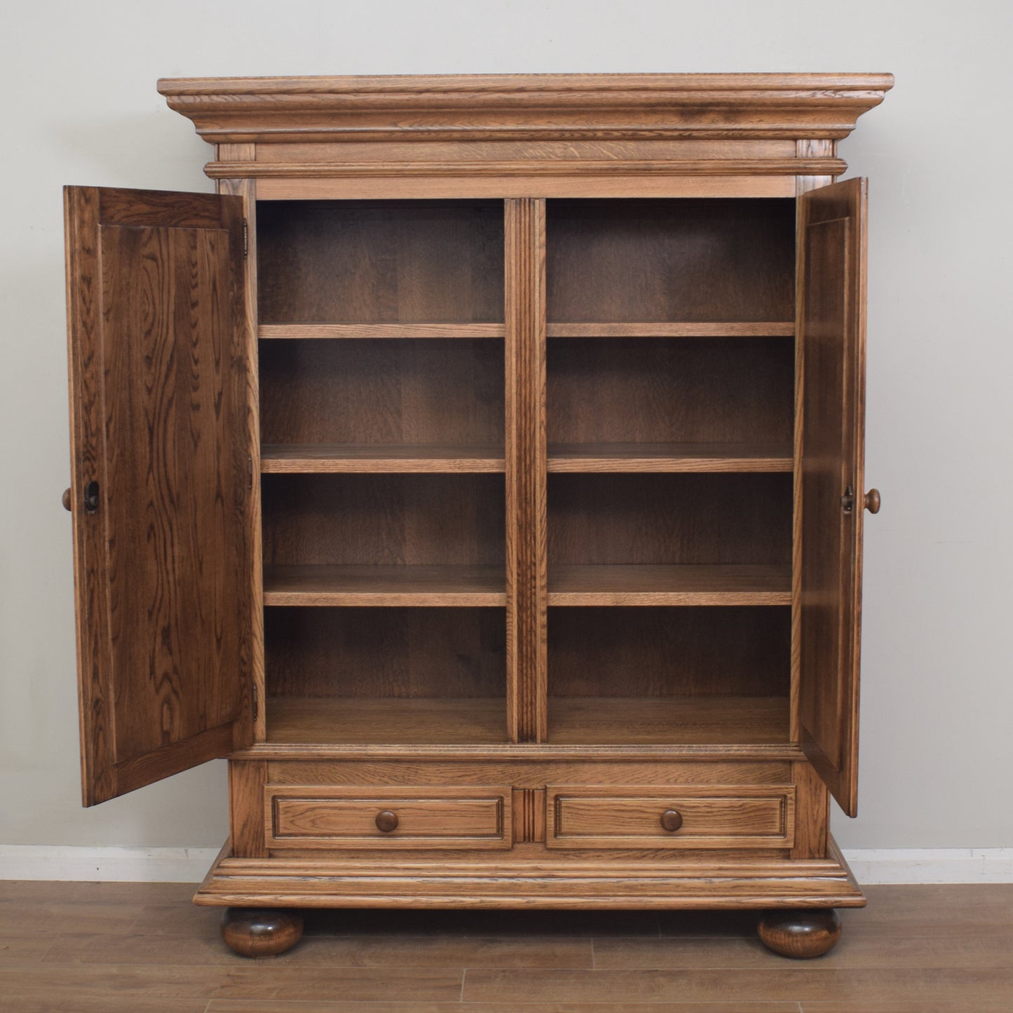 Large Restored Oak Storage Cupboard