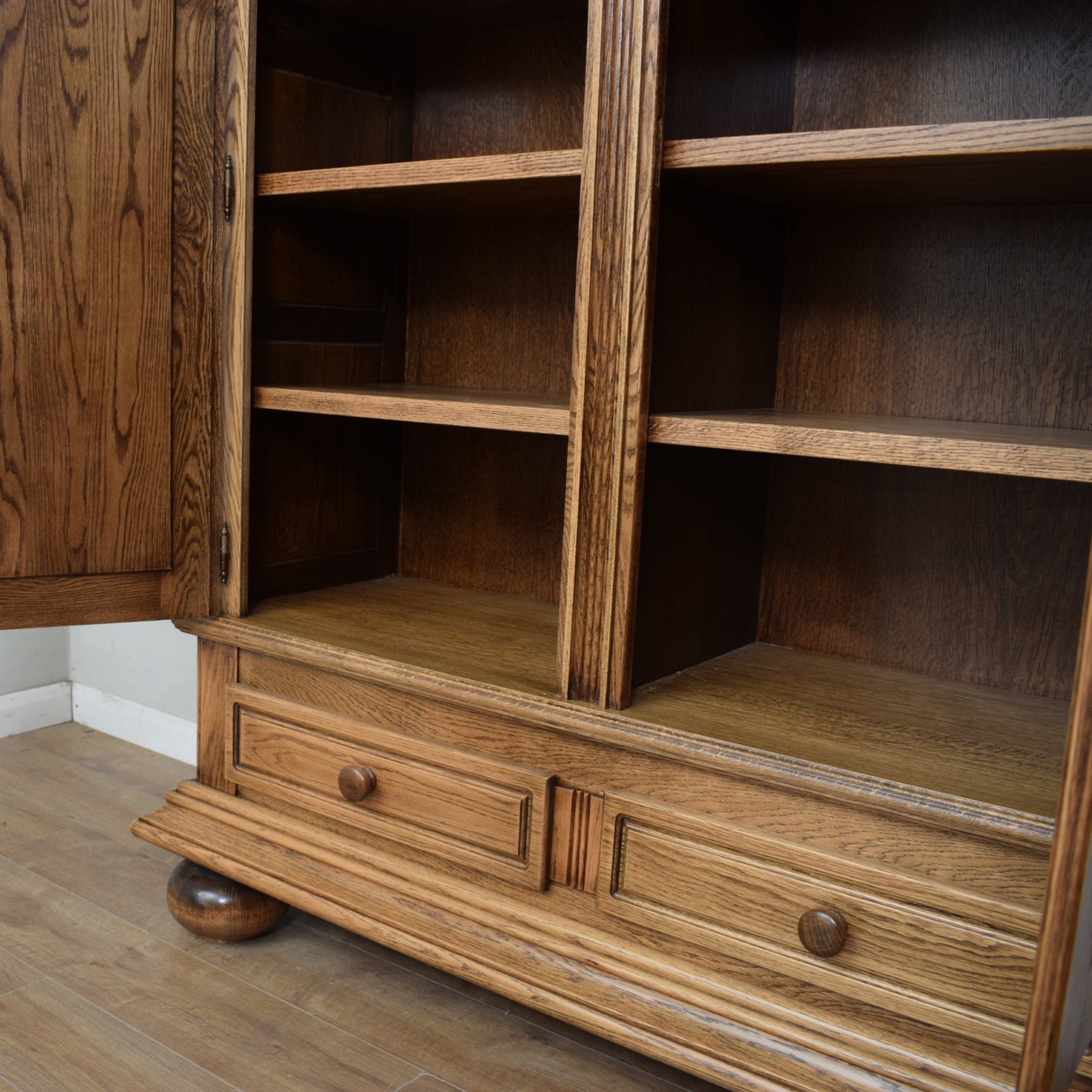 Large Restored Oak Storage Cupboard