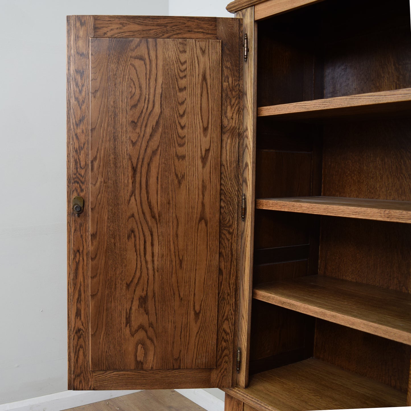 Large Restored Oak Storage Cupboard