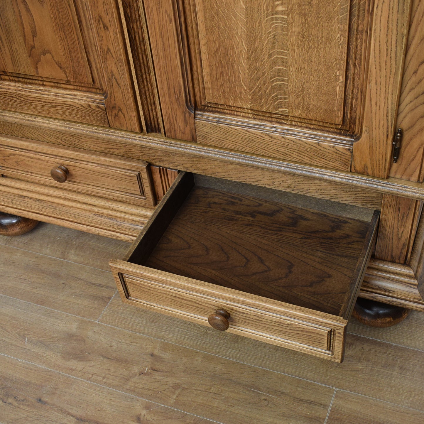 Large Restored Oak Storage Cupboard