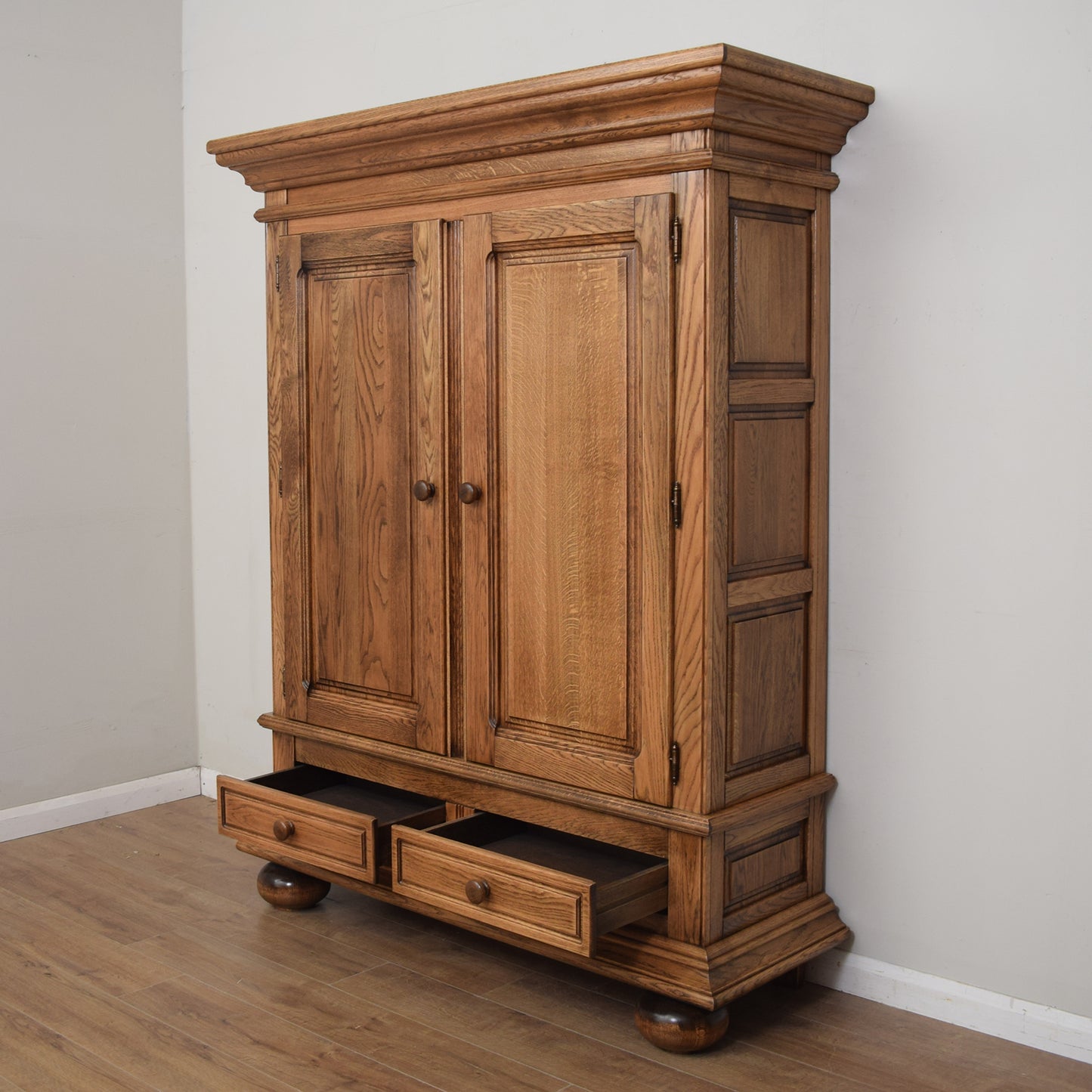 Large Restored Oak Storage Cupboard