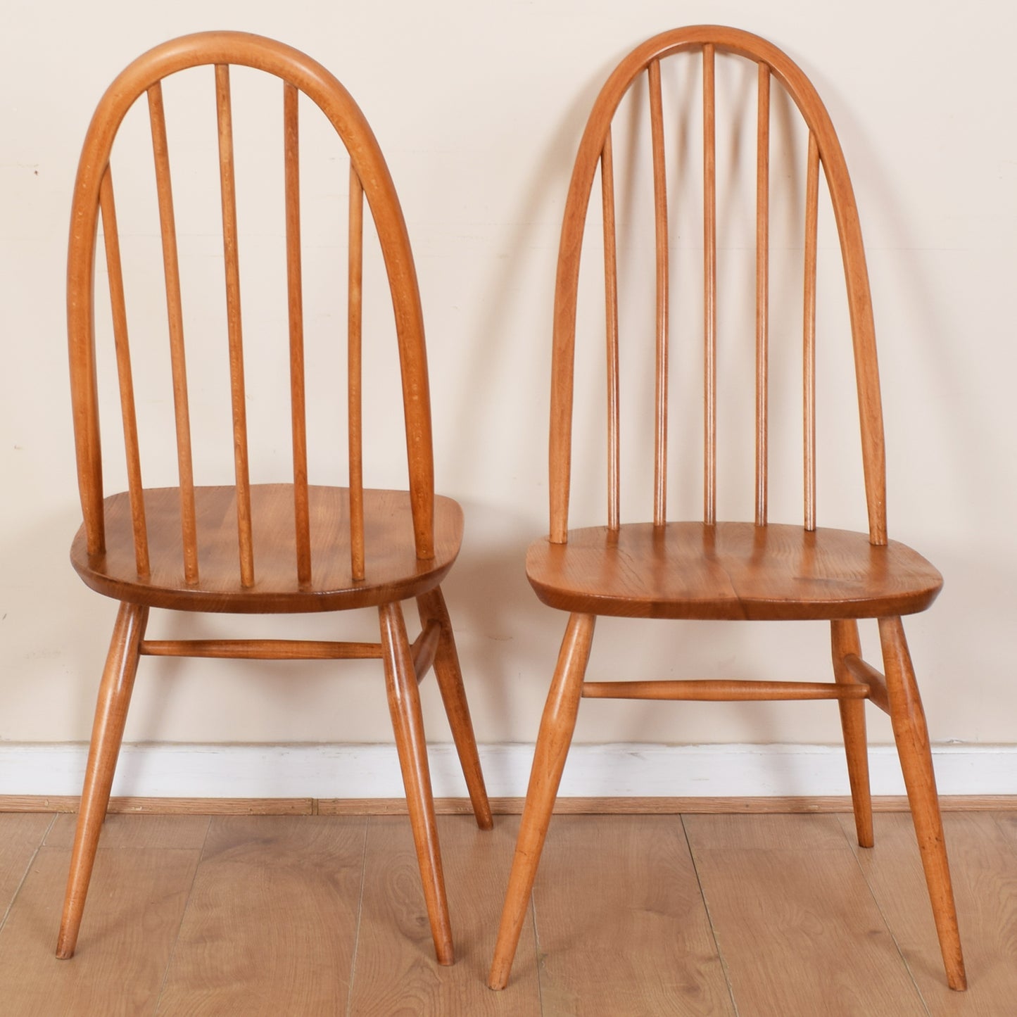 Ercol drop leaf table and four chairs