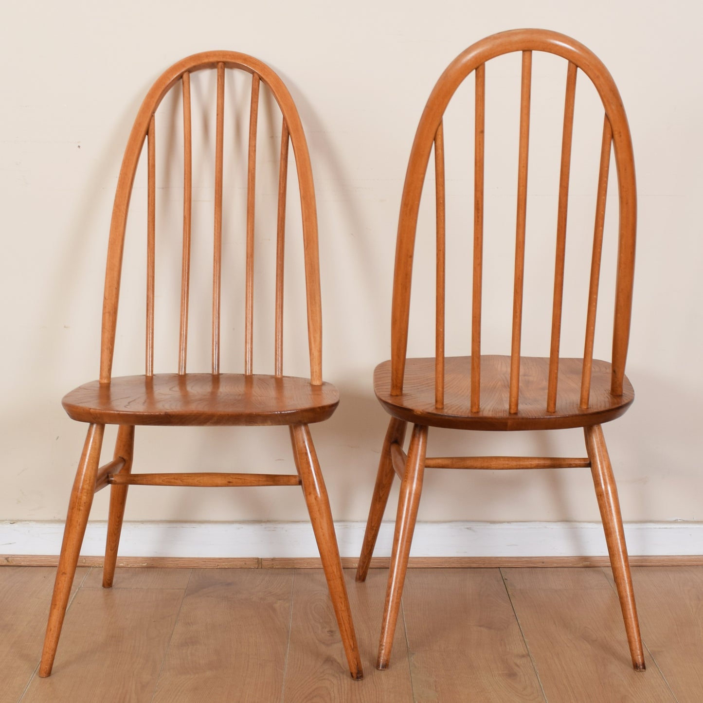 Ercol drop leaf table and four chairs