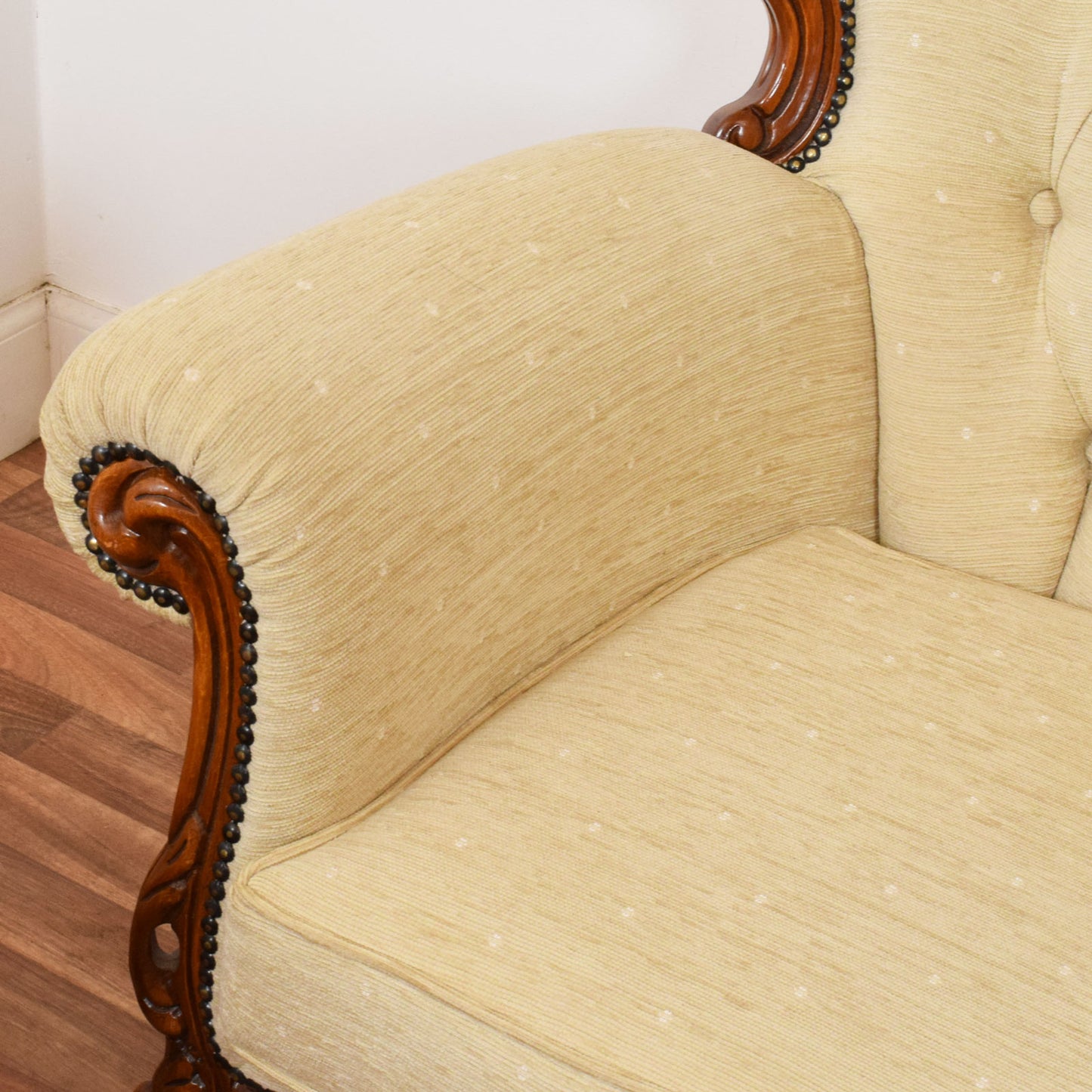 Carved Mahogany Rococo Revival Three-Piece Suite