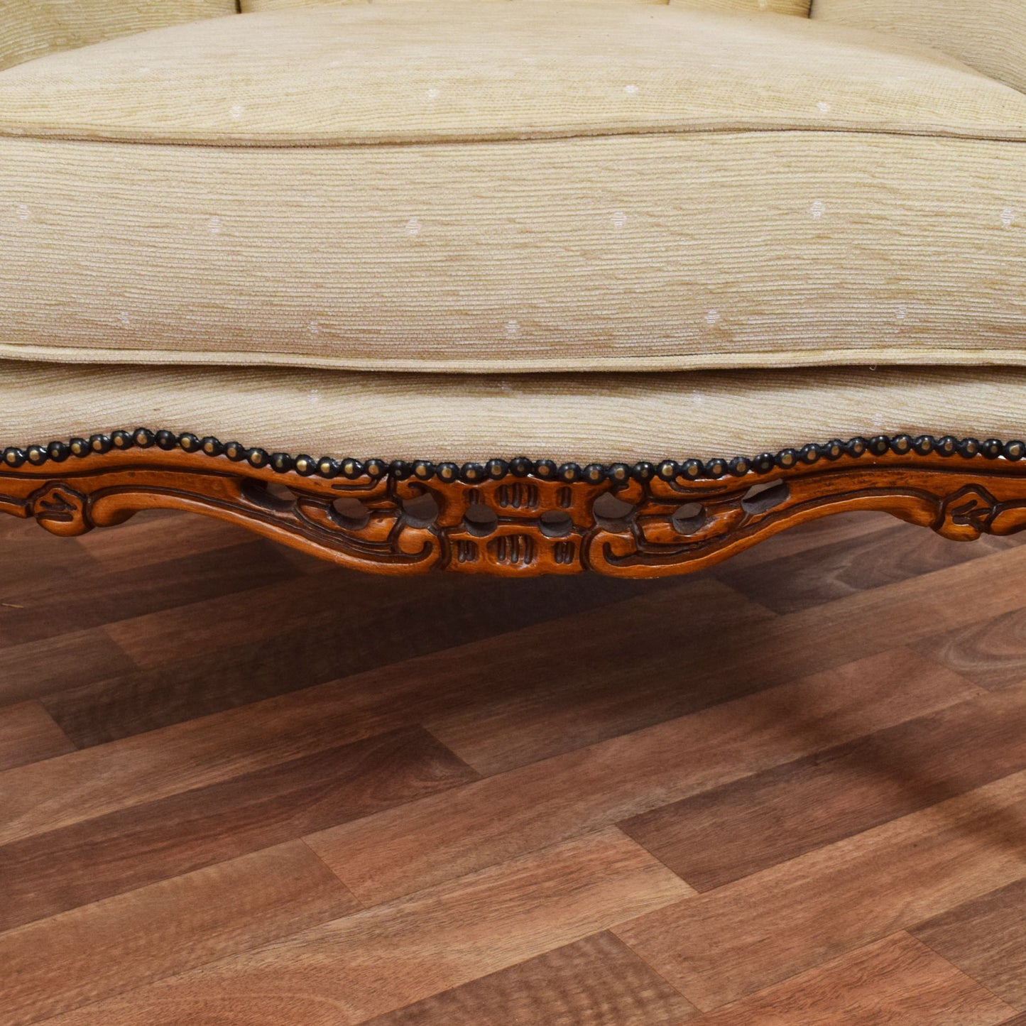 Carved Mahogany Rococo Revival Three-Piece Suite