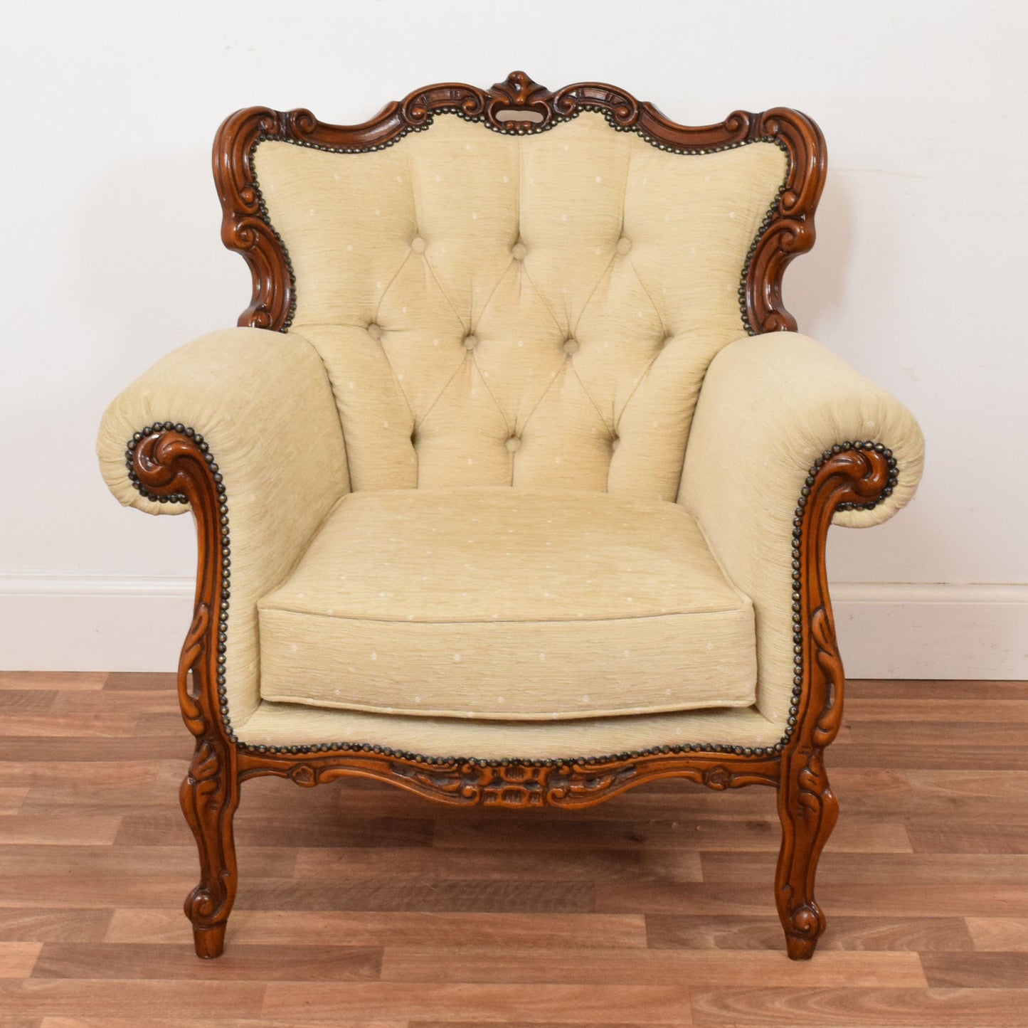 Carved Mahogany Rococo Revival Three-Piece Suite