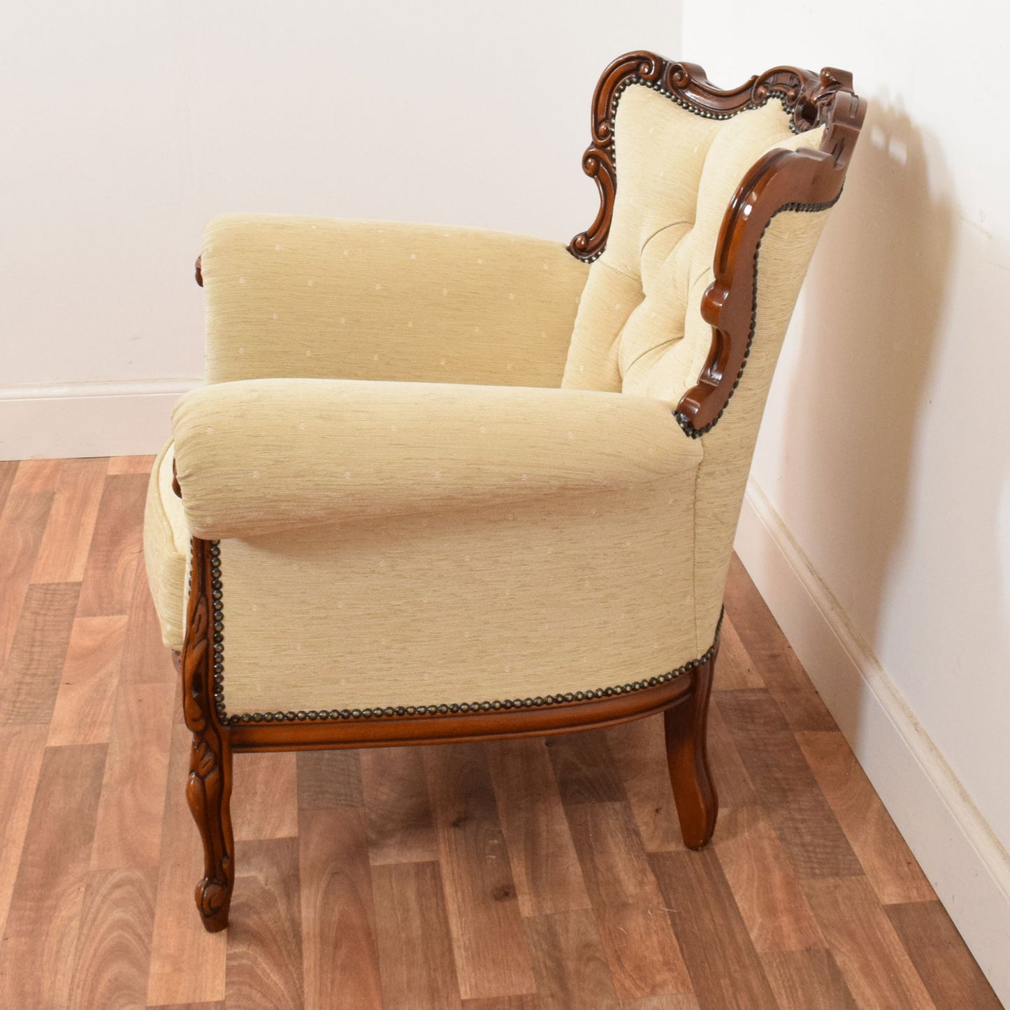 Carved Mahogany Rococo Revival Three-Piece Suite